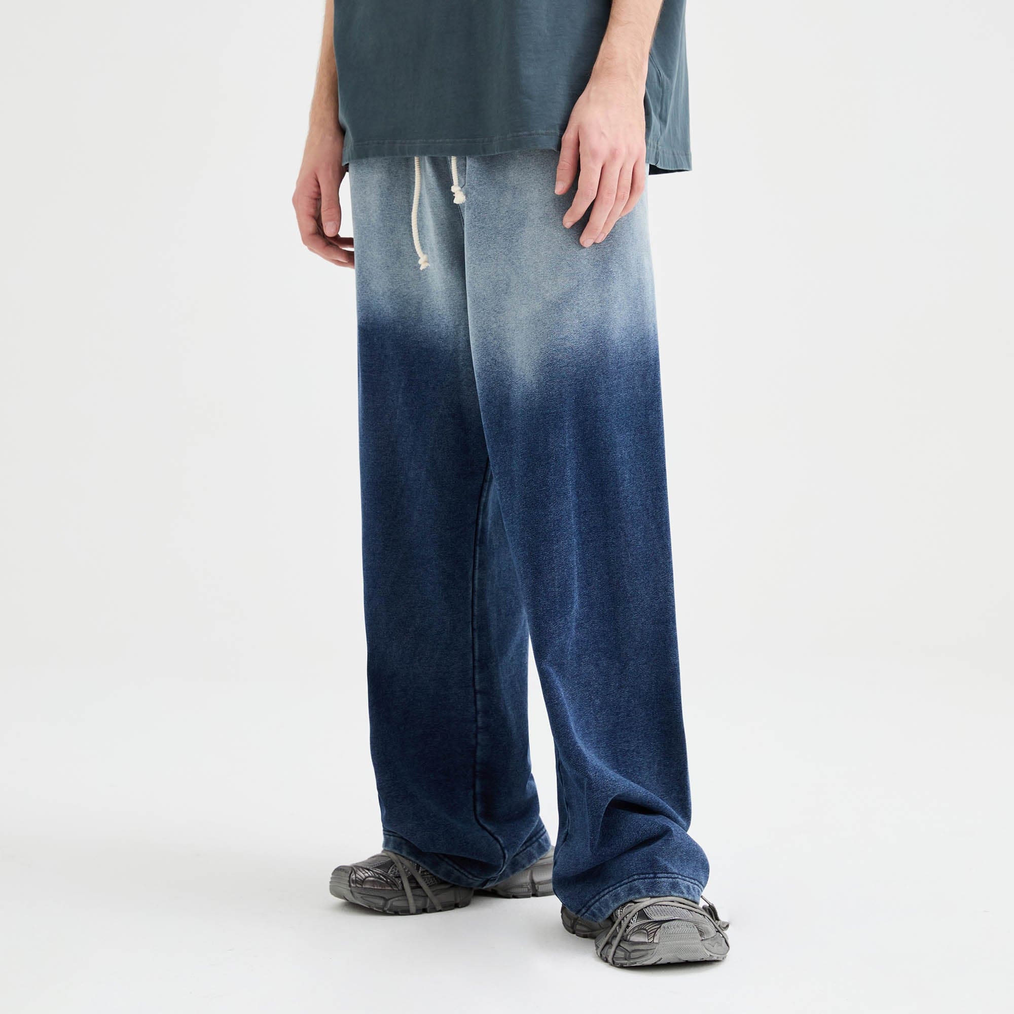 ORGANIC EMOTION Gradient Straight-Leg Drawstring Sweatpants