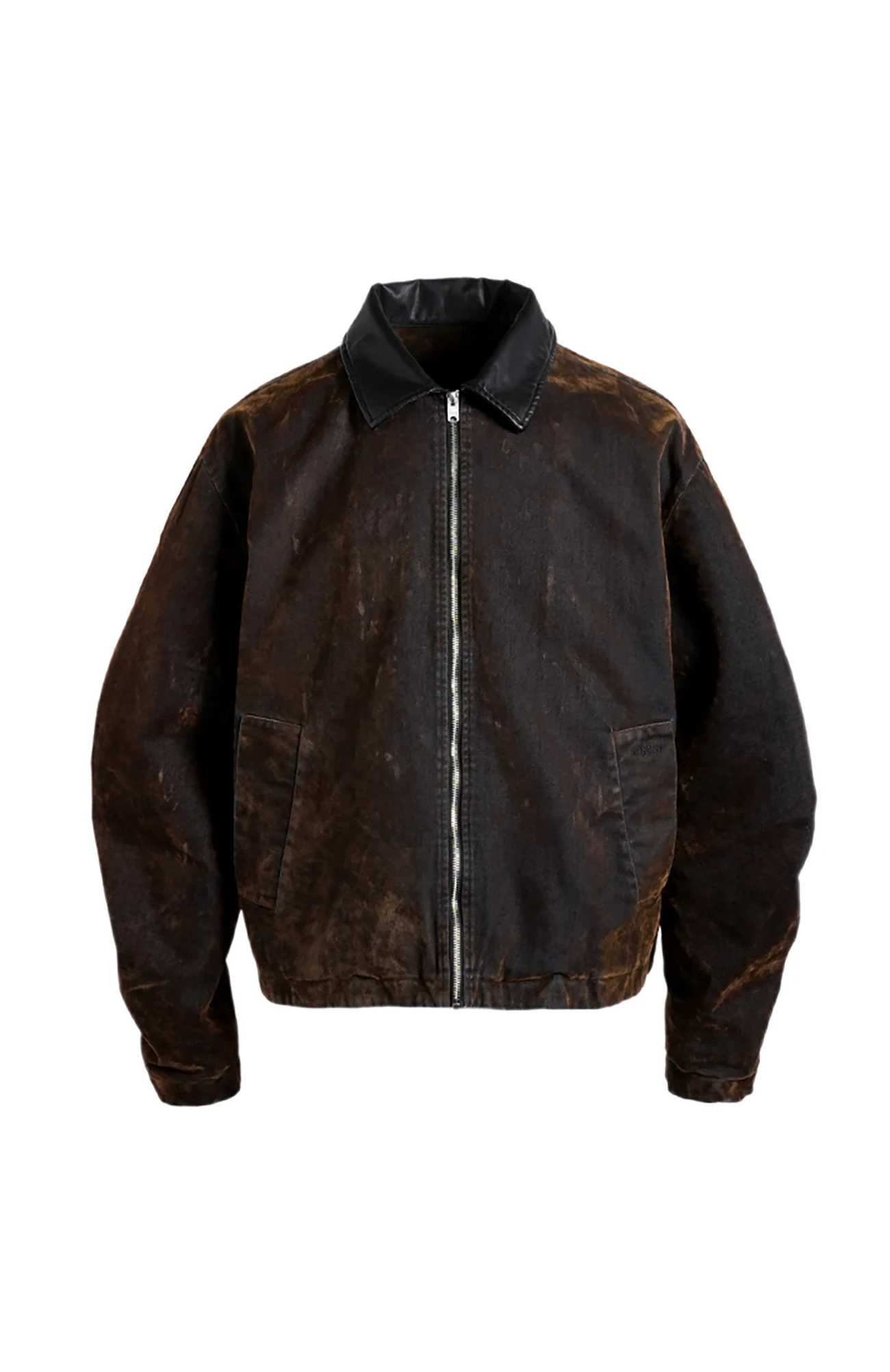 PMW Retro Flocked Washed Denim Jacket
