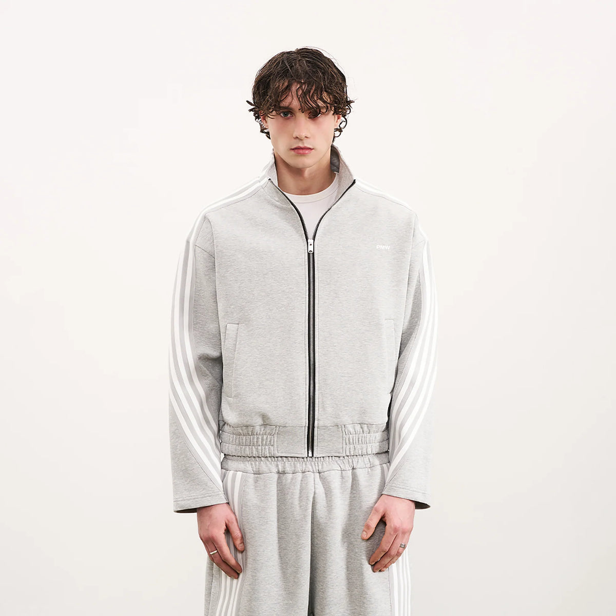 PMW Retro Curved Stripe Track Jacket