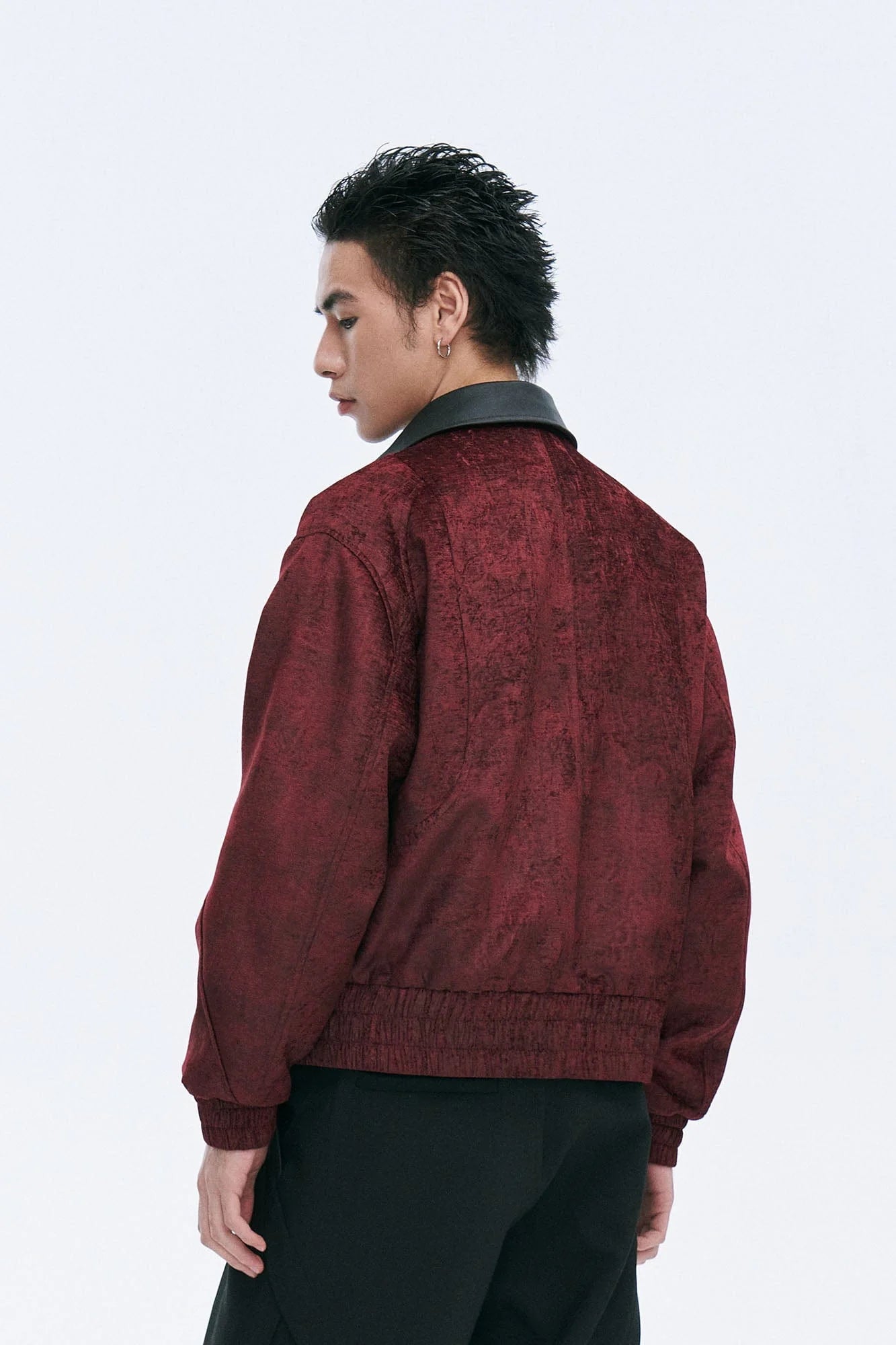 CATSSTAC Velvet Leather-Collar Elastic Jacket