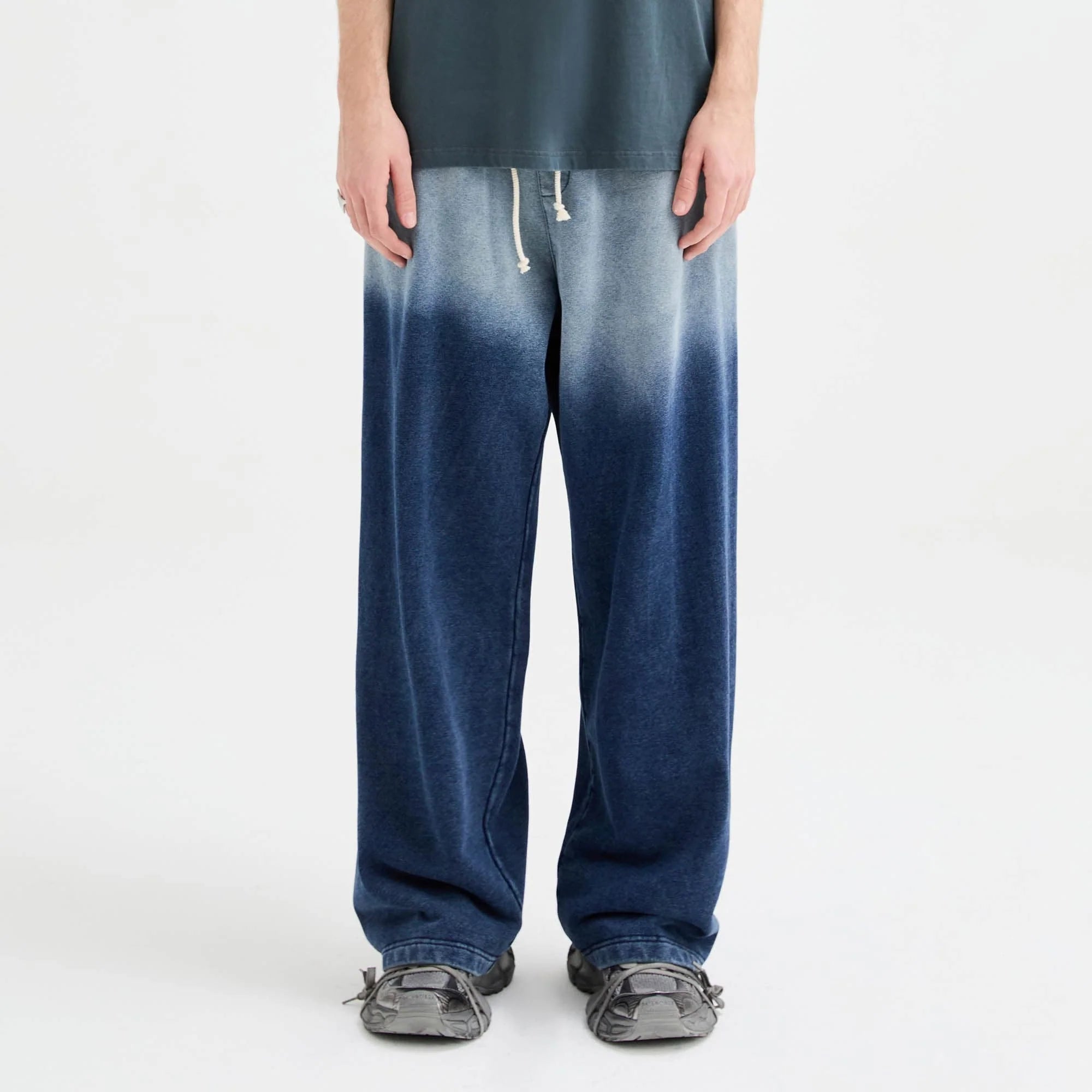 ORGANIC EMOTION Gradient Straight-Leg Drawstring Sweatpants
