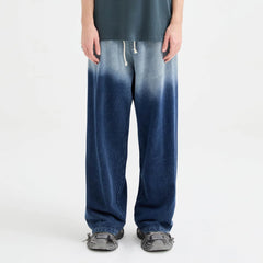 ORGANIC EMOTION Gradient Straight-Leg Drawstring Sweatpants