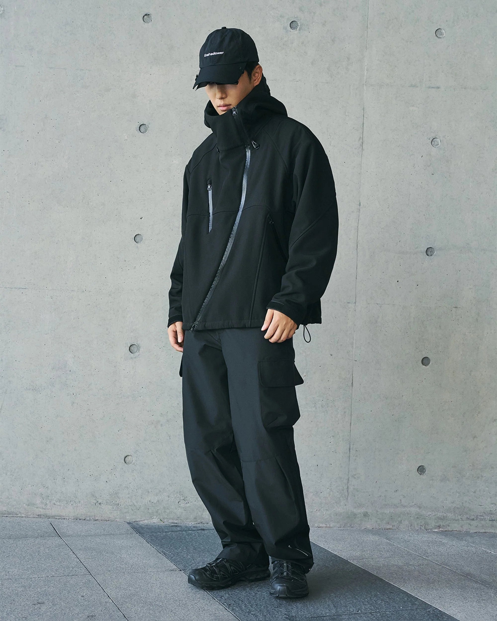 ENSHADOWER Deconstructed Asymmetrical Windbreaker