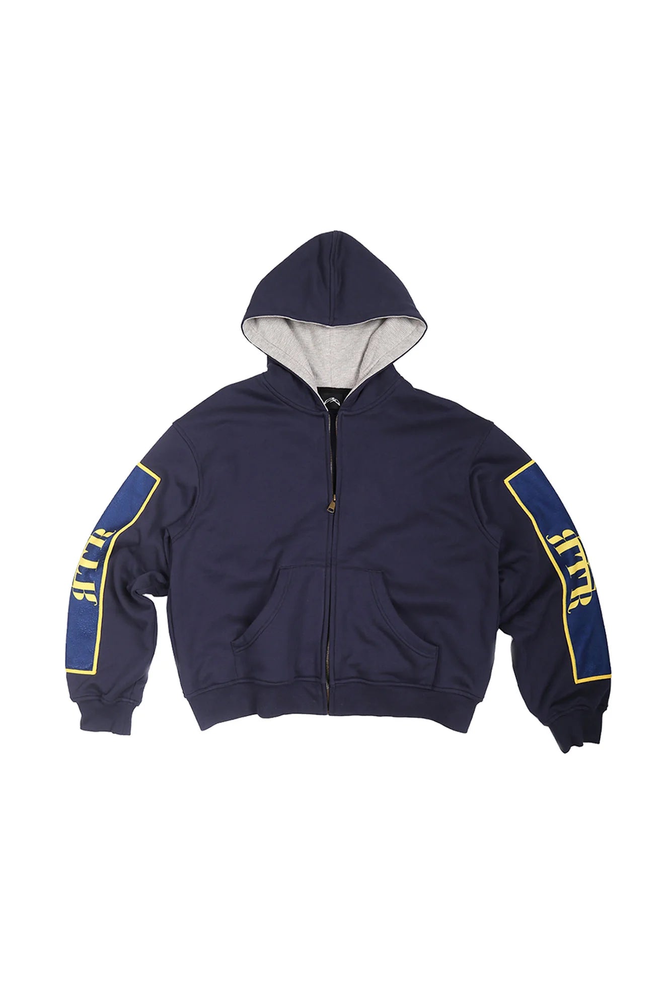 TRECLUB Graphic Patch Zip-Up Hoodie