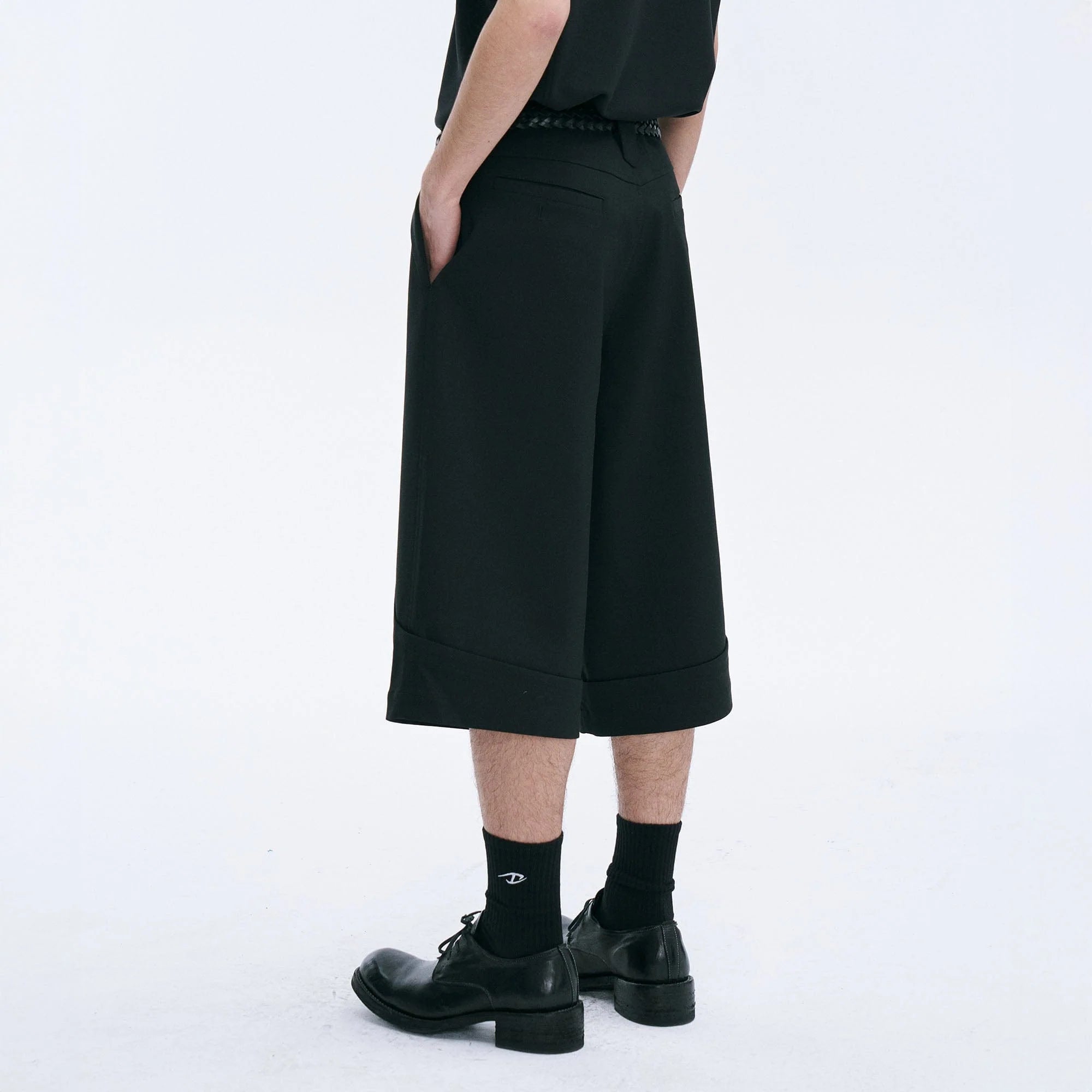 CATSSTAC Essential Spliced Wool-Blend Capri Pants
