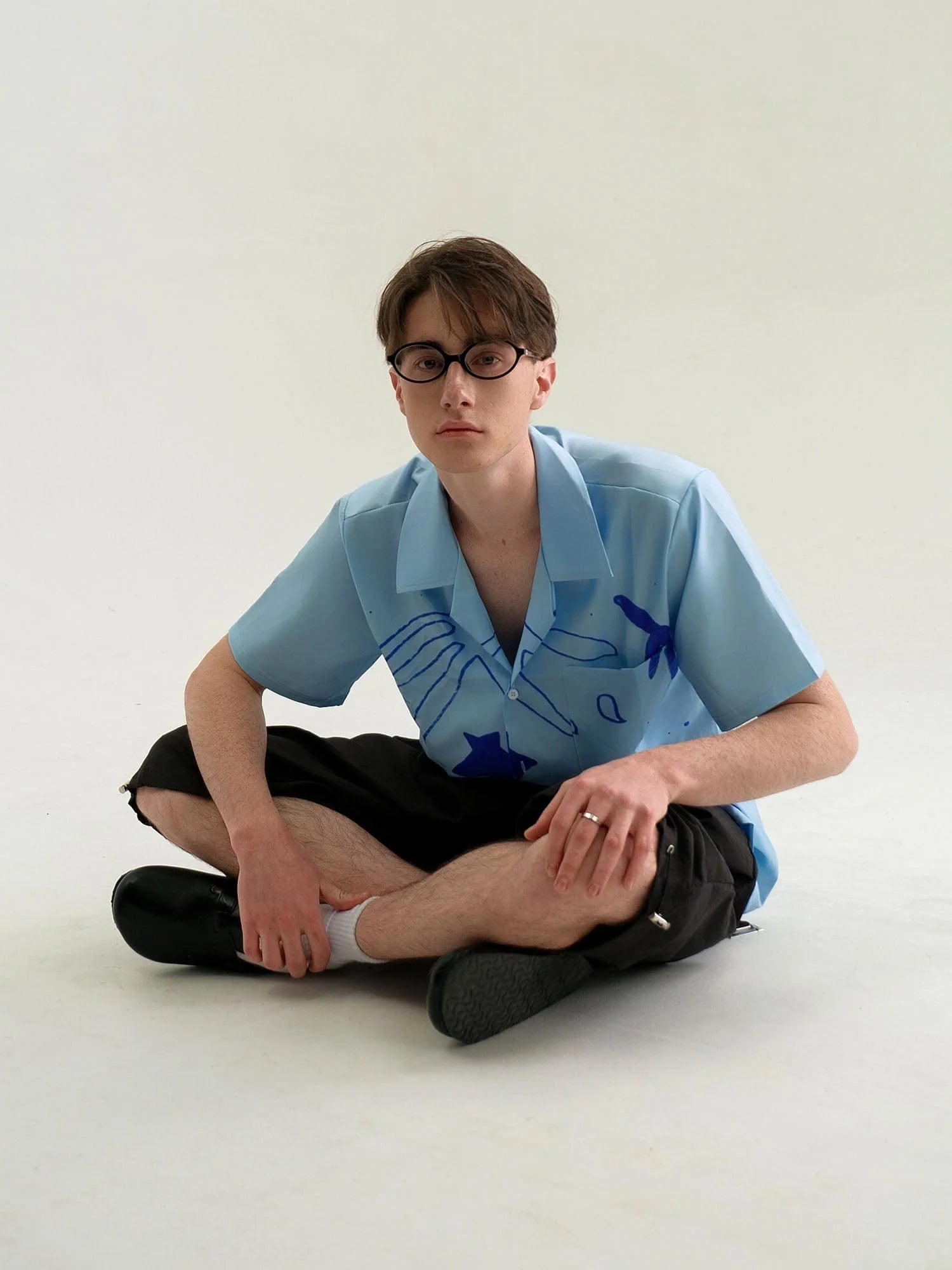 WIID Oceanic Doodle Graphic Half Shirt