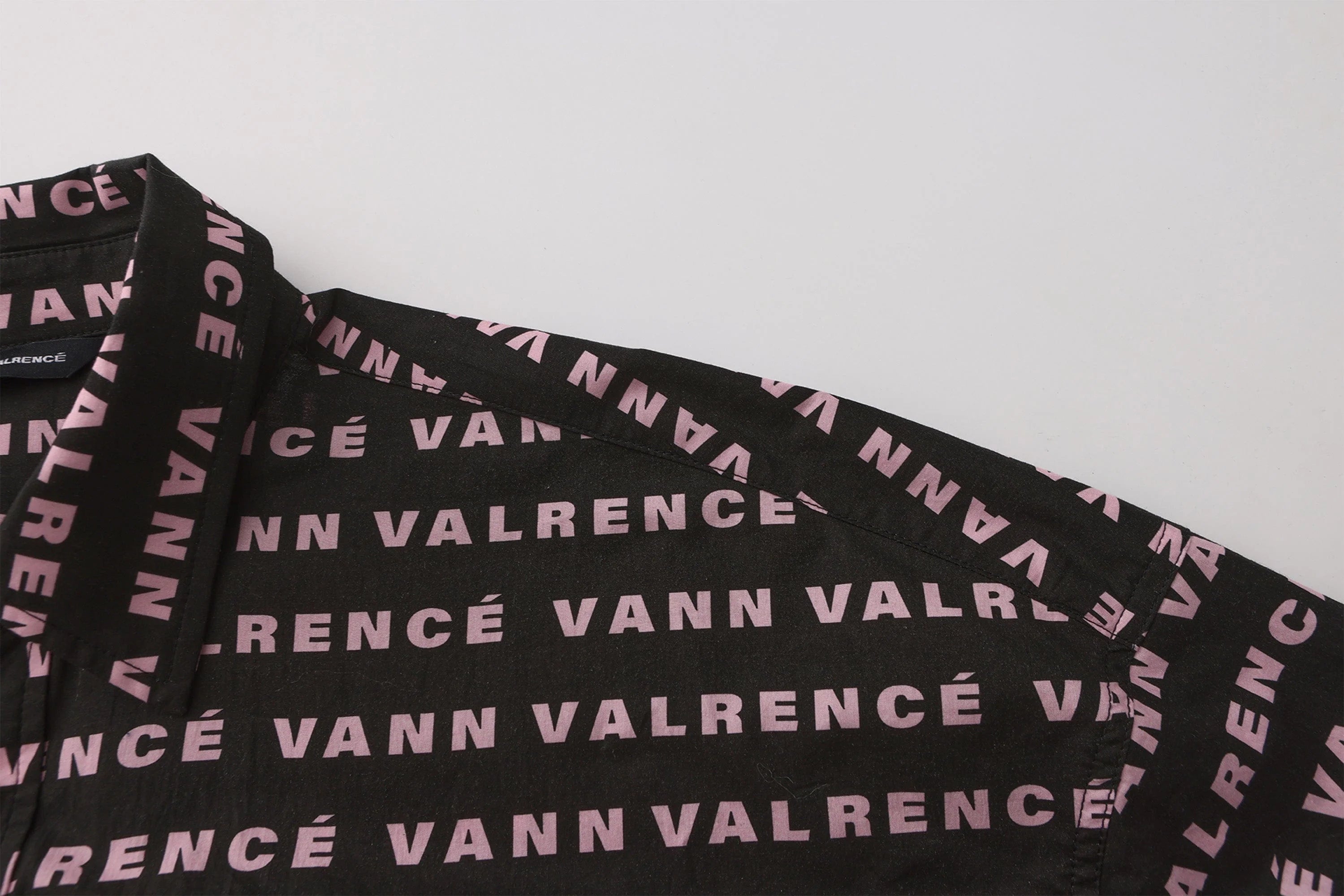 VANN VALRENCE Monogram Crystal-Studded Oversized Shirt