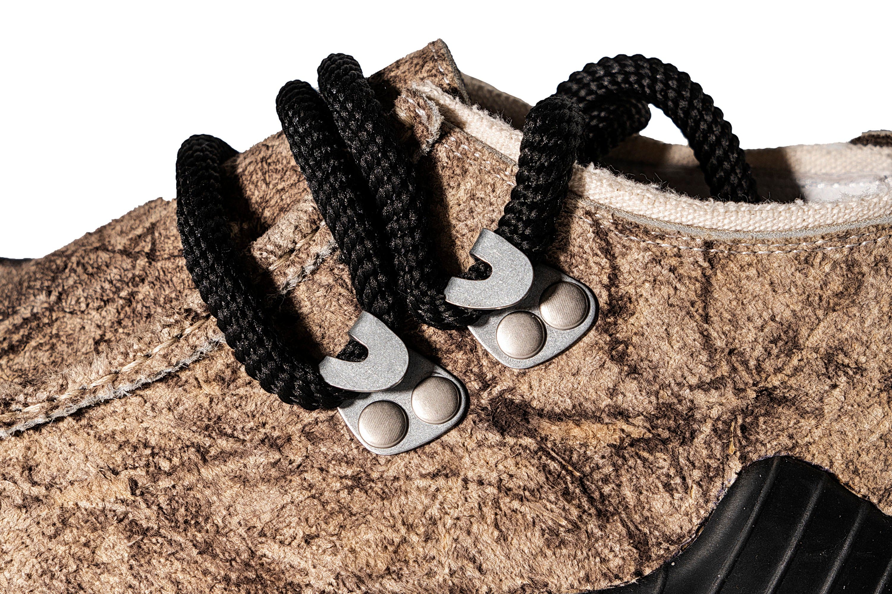 REWRITE Distressed Cowhide Trail Sneakers