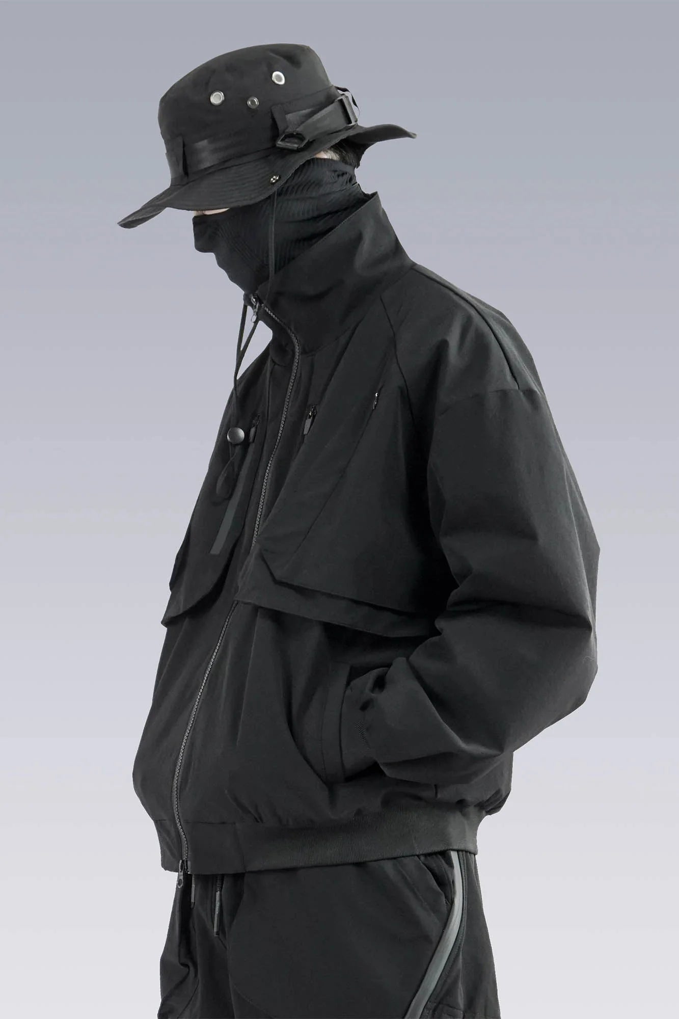 SILENSTORM Double-Layer Multi-Pocket Stand Collar Jacket