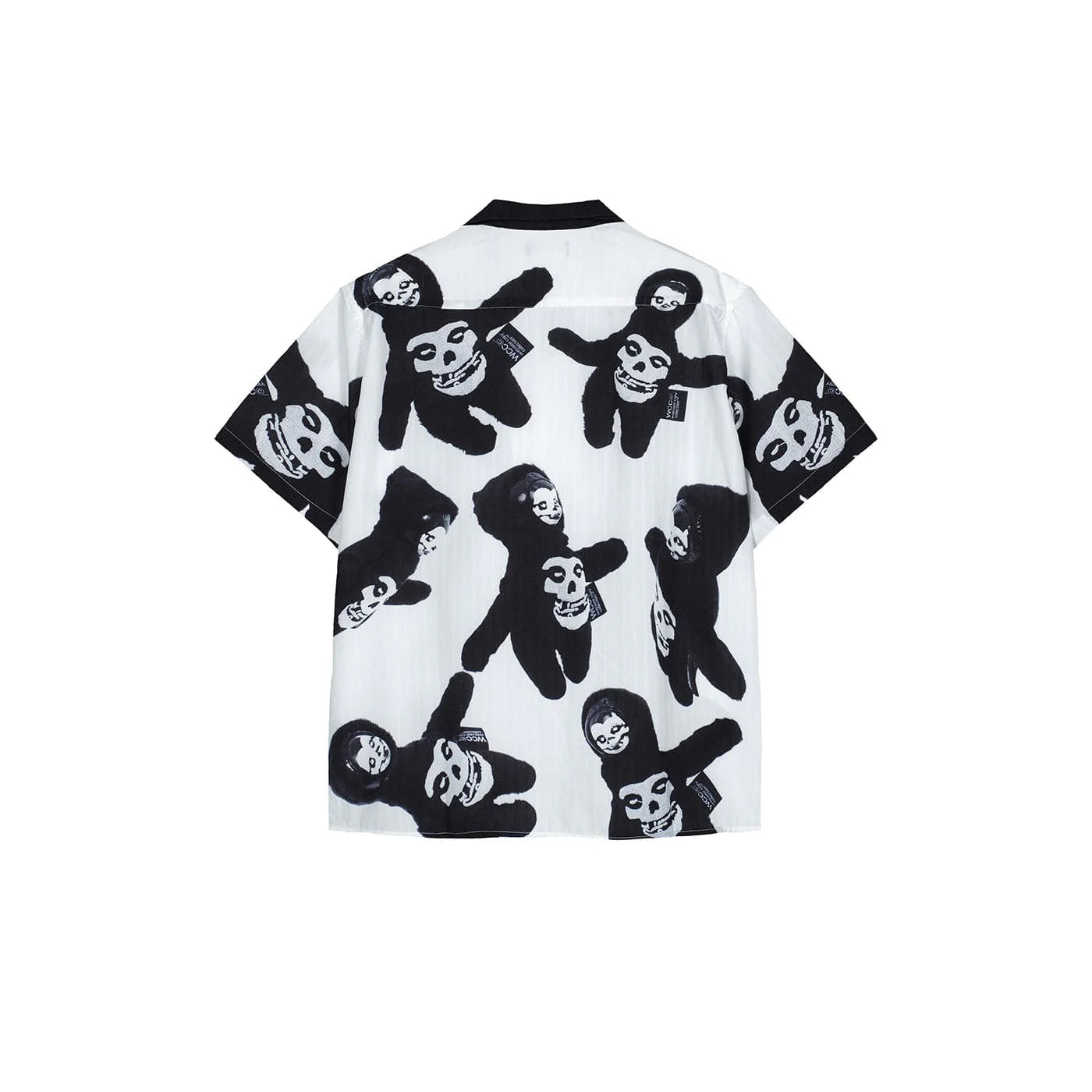 WCC Ghost Face Full Print Cuban Half Shirt