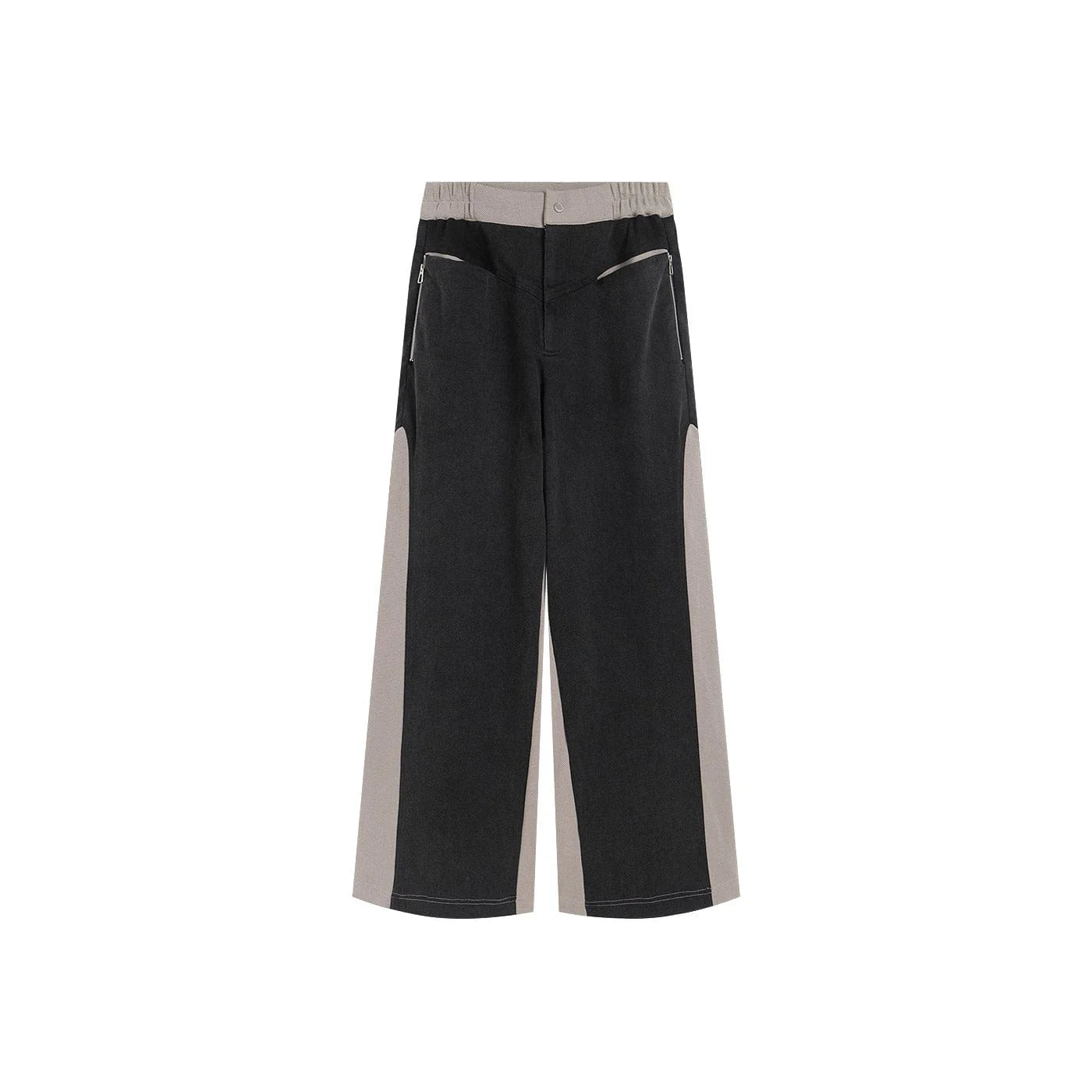 49PERCENT LABELROOM Deconstructed Spliced Straight Jeans