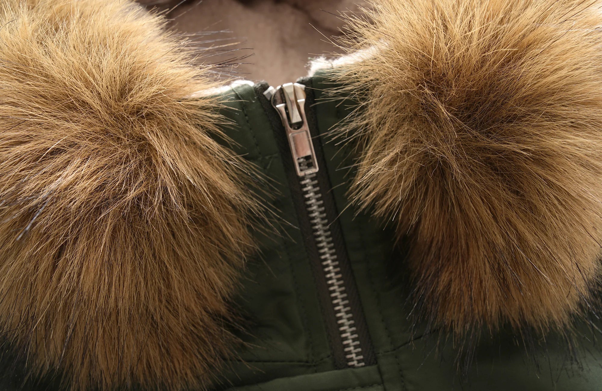 CLP Faux Fur Collar Puffer Parka