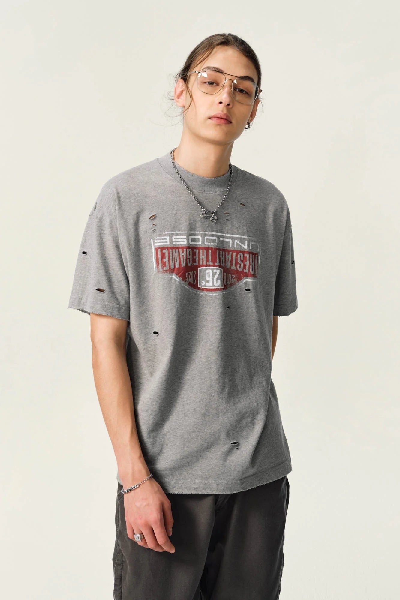 OVDY Retro Distressed Graphic T-Shirt