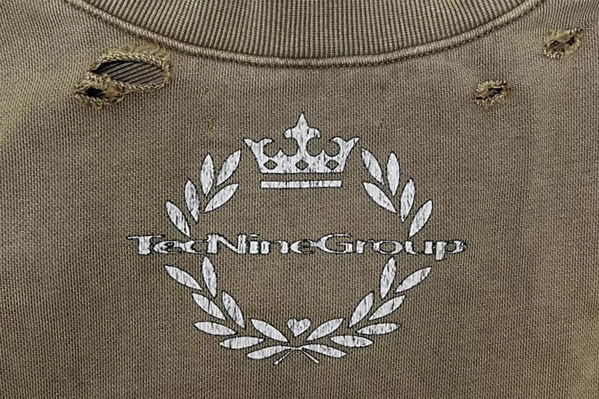 TECNINEGROUP No.09 Distressed Layered Long-Sleeve Tee