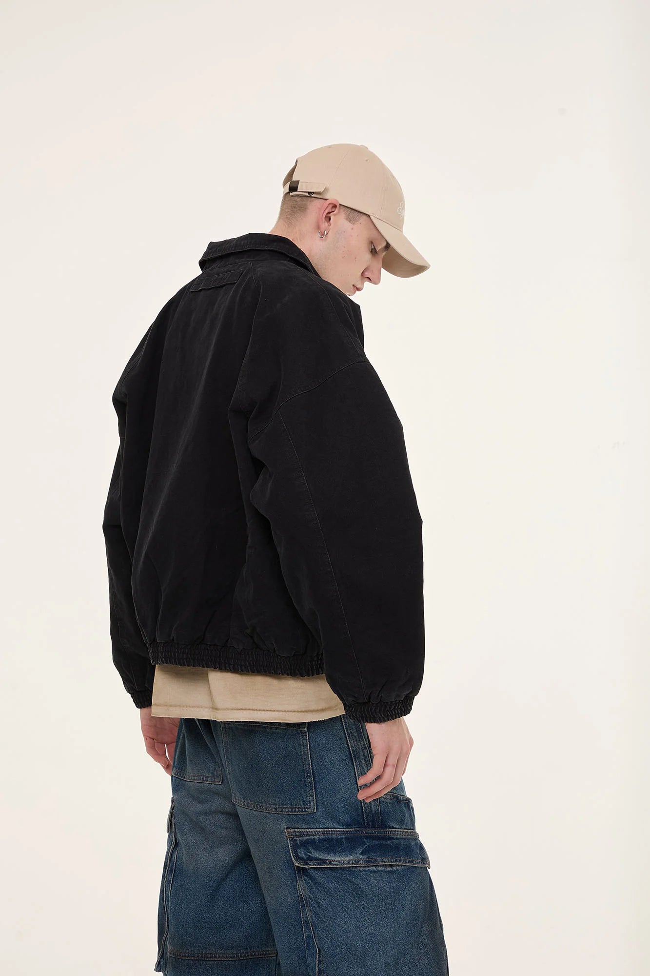 EGOFETCH Washed Utility Oversized Jacket