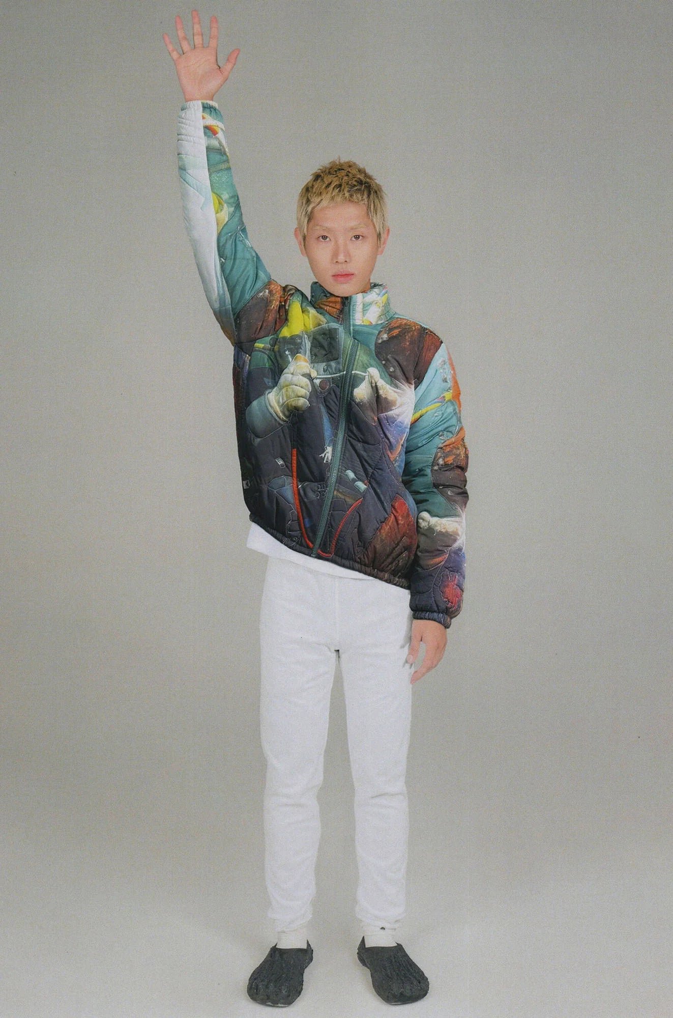 URBAN+FOREST Full-Print Quilted Puffer Jacket