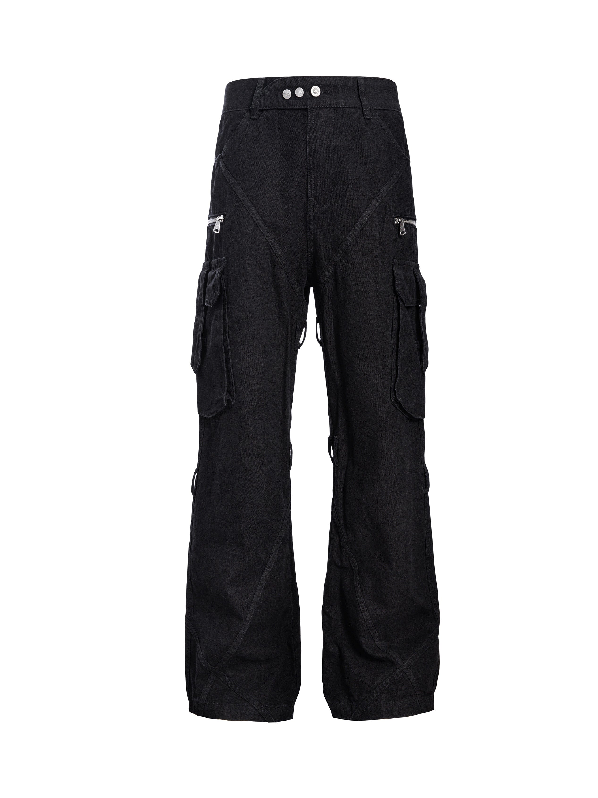 CATSSTAC Strap-Wrapped Spliced Cargo Pants