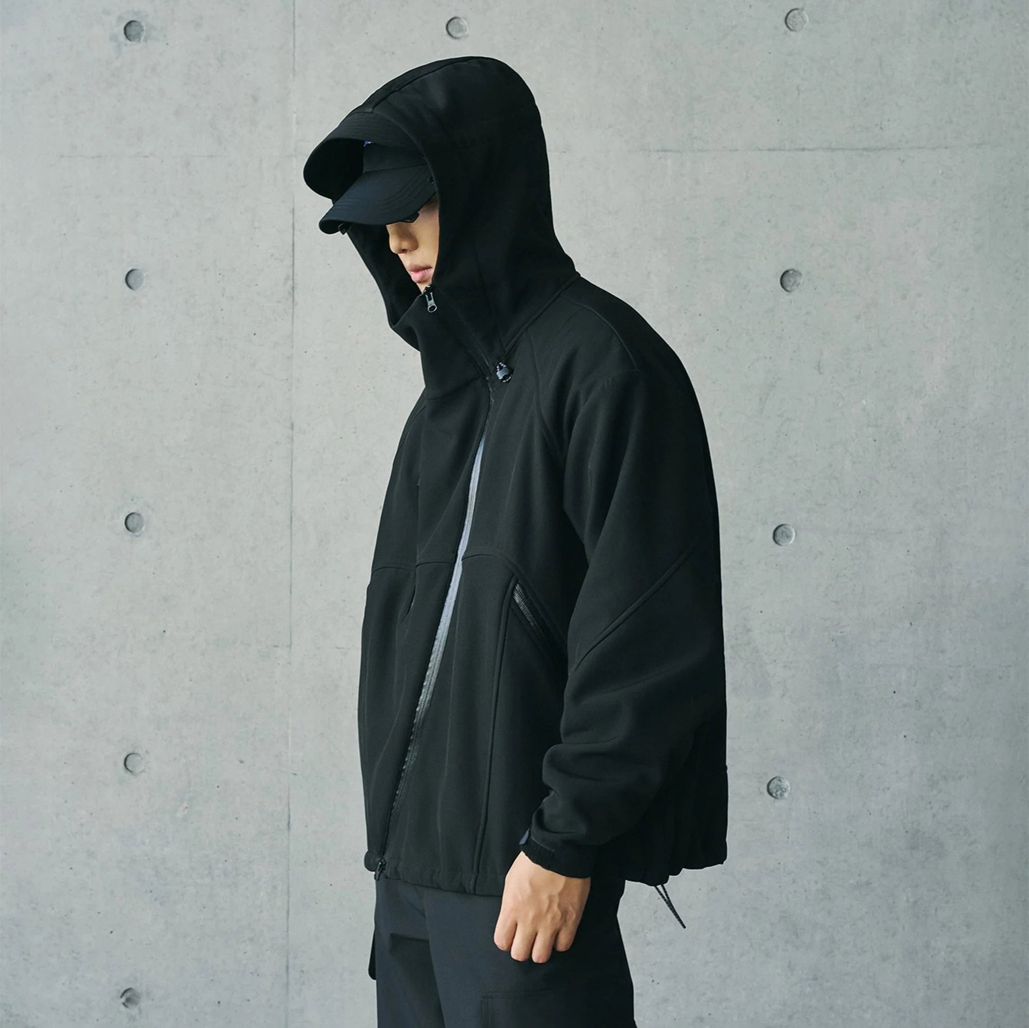 ENSHADOWER Deconstructed Asymmetrical Windbreaker