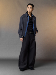 ALVNG AR ANTS Gloss Contrast Trim Check Shirt