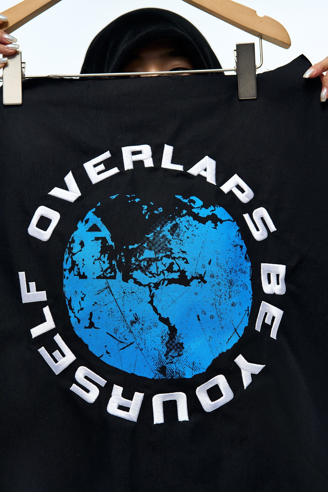 OVERLAPS Back Earth Graphic Overshirt