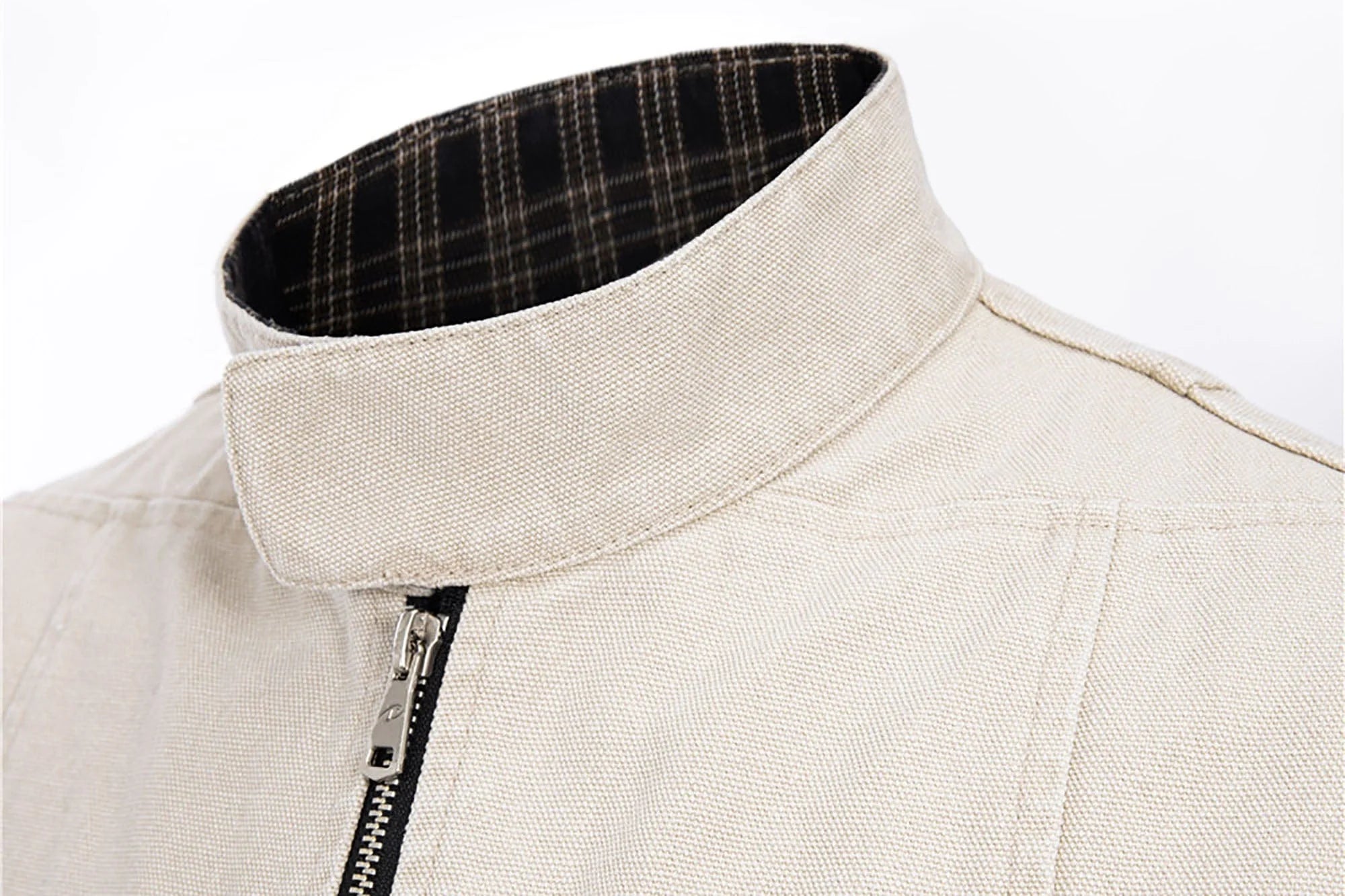 CATSSTAC Check-Lined Harrington Jacket
