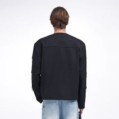 ASSEEN Padded-Shoulder Charm Jacket