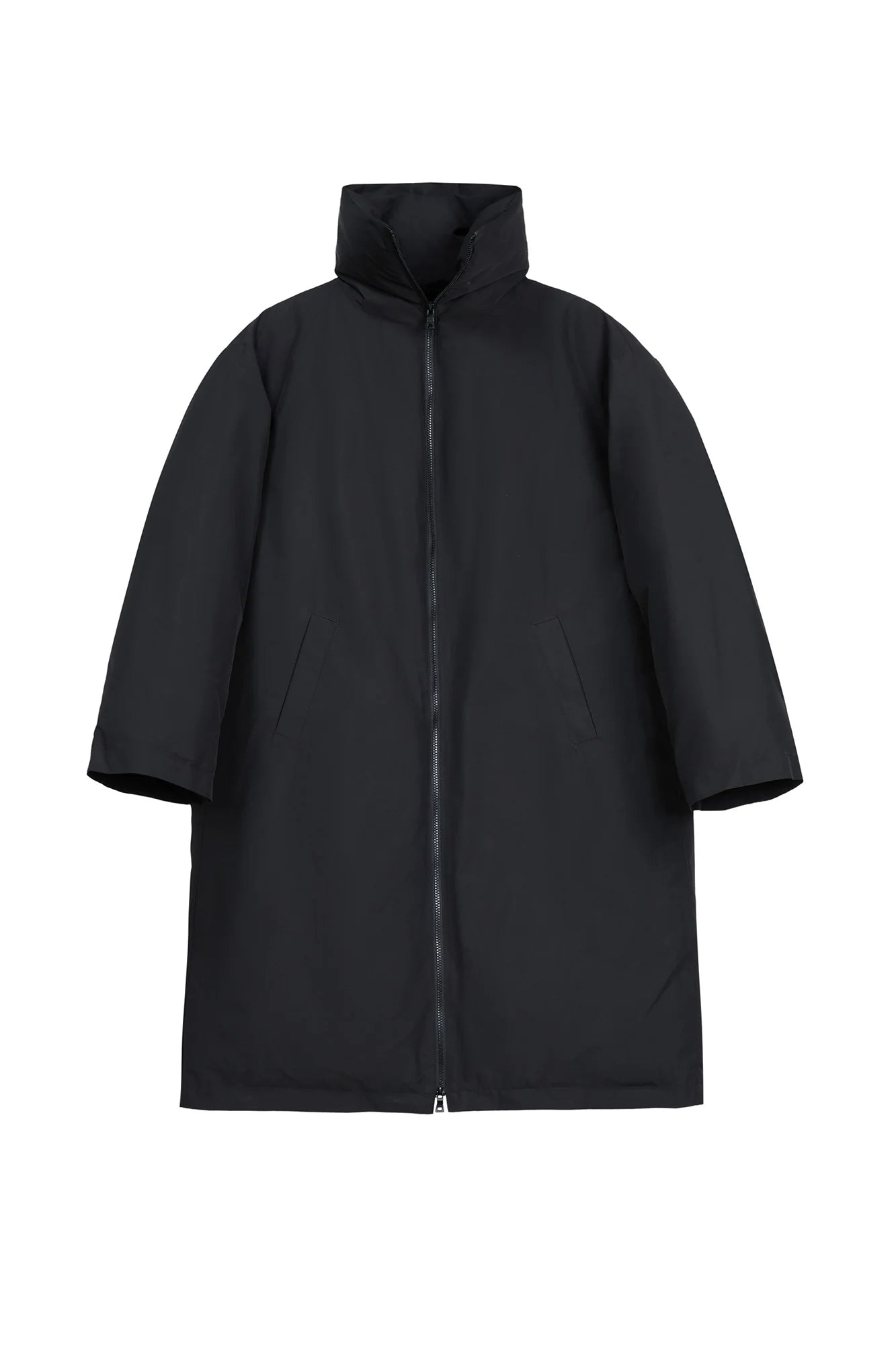 VANN VALRENCE High-Neck Oversized Long Down Coat
