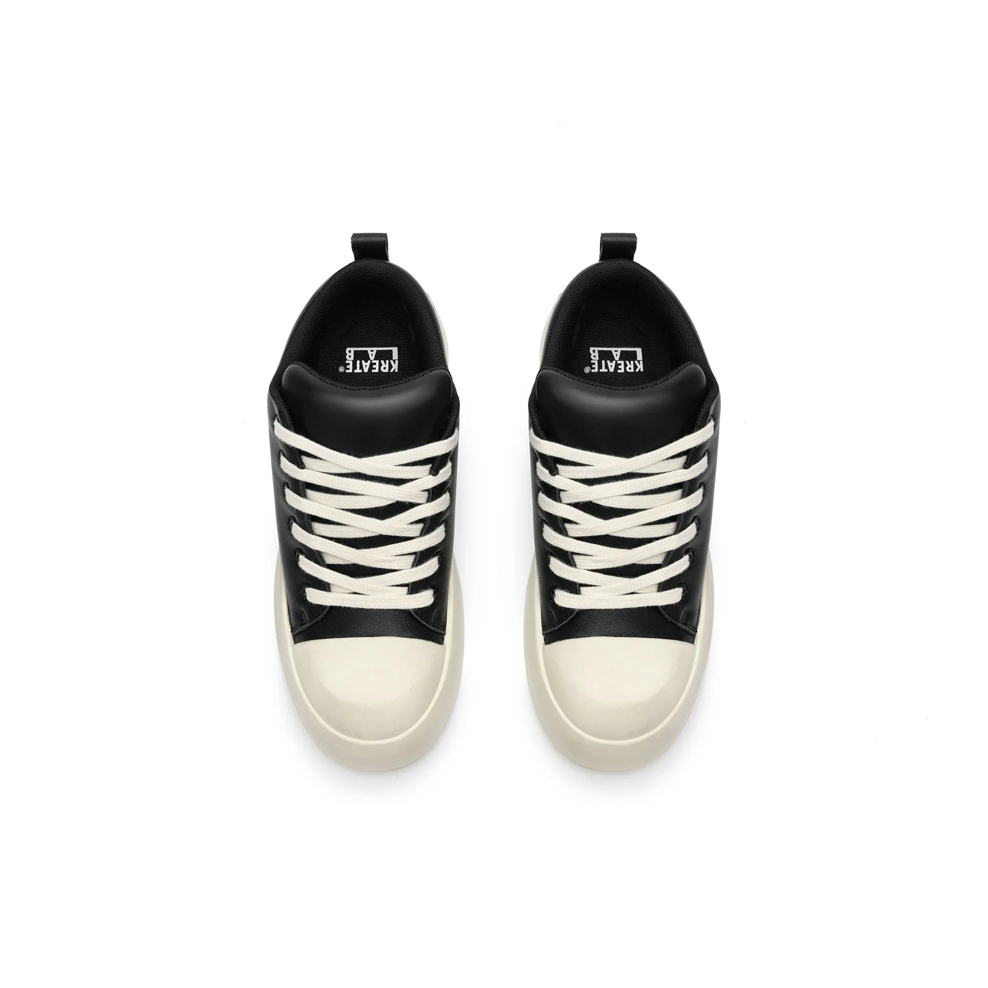 KREATE Rubber-Toe Jumbo Leather Sneaker