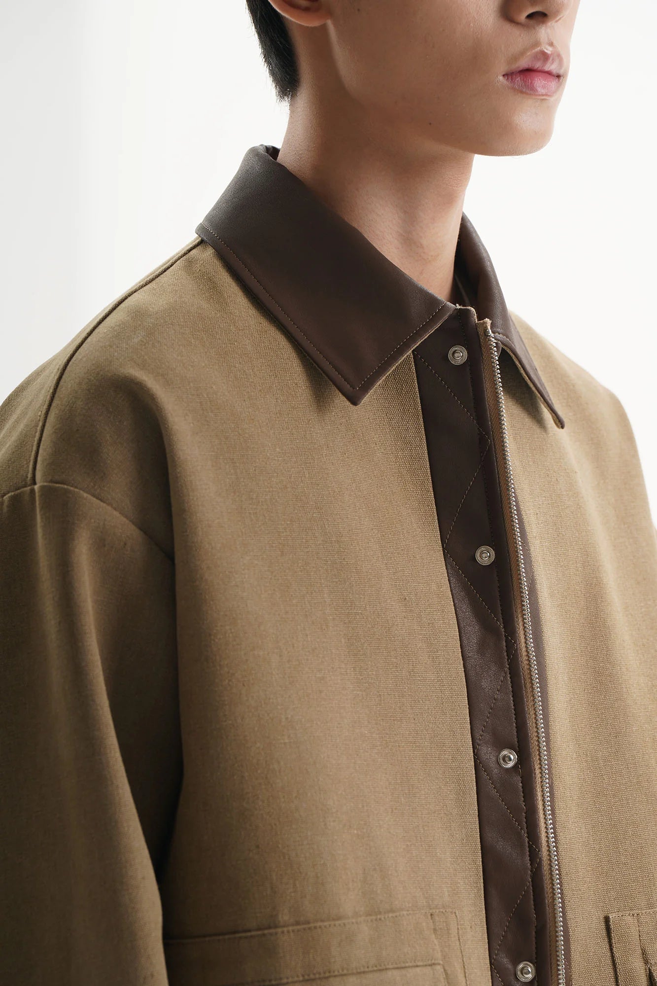 ORAL UTOPIA PU Panel Utility Jacket
