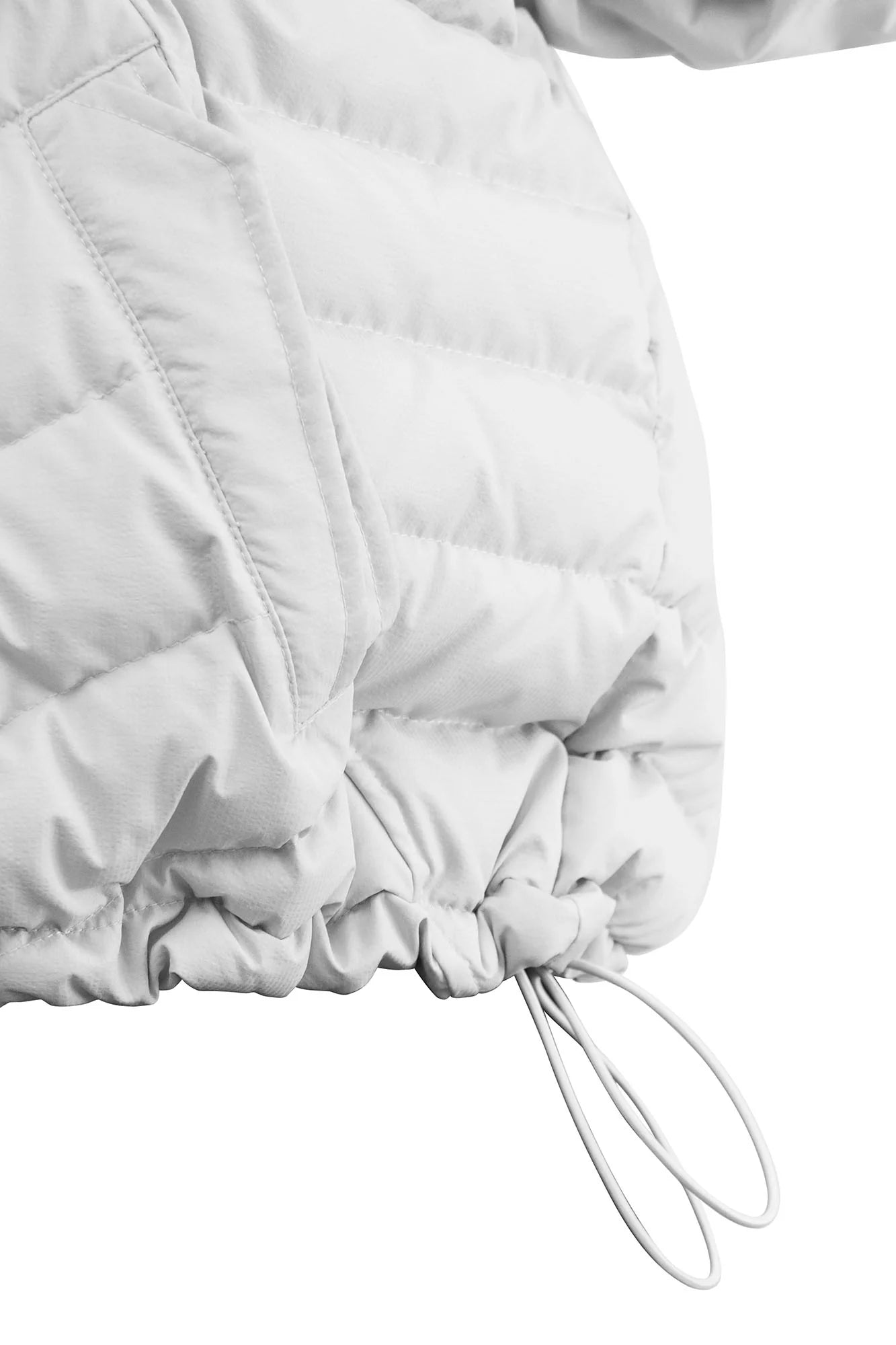 RELABEL V-Segment Ribcage Puffer Jacket White