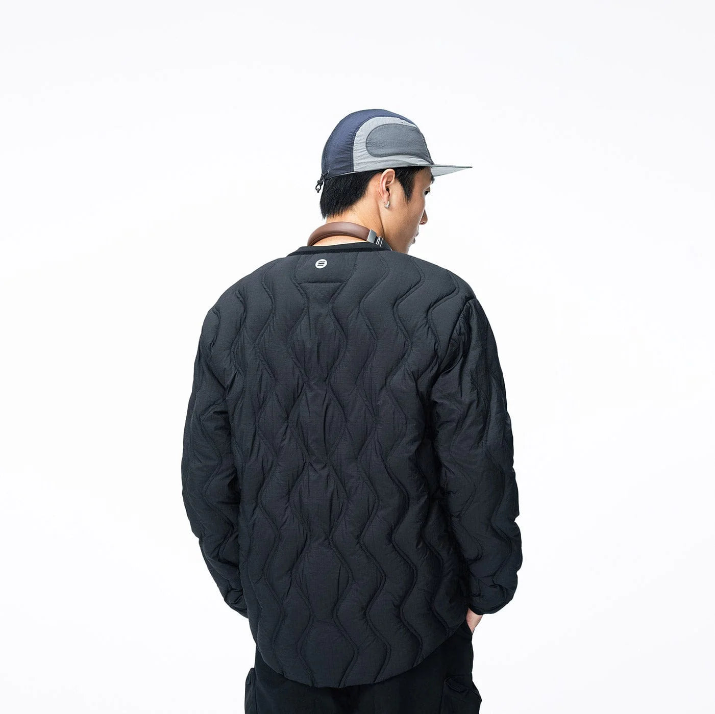 ENSHADOWER Wave Line Texture Light Down Jacket