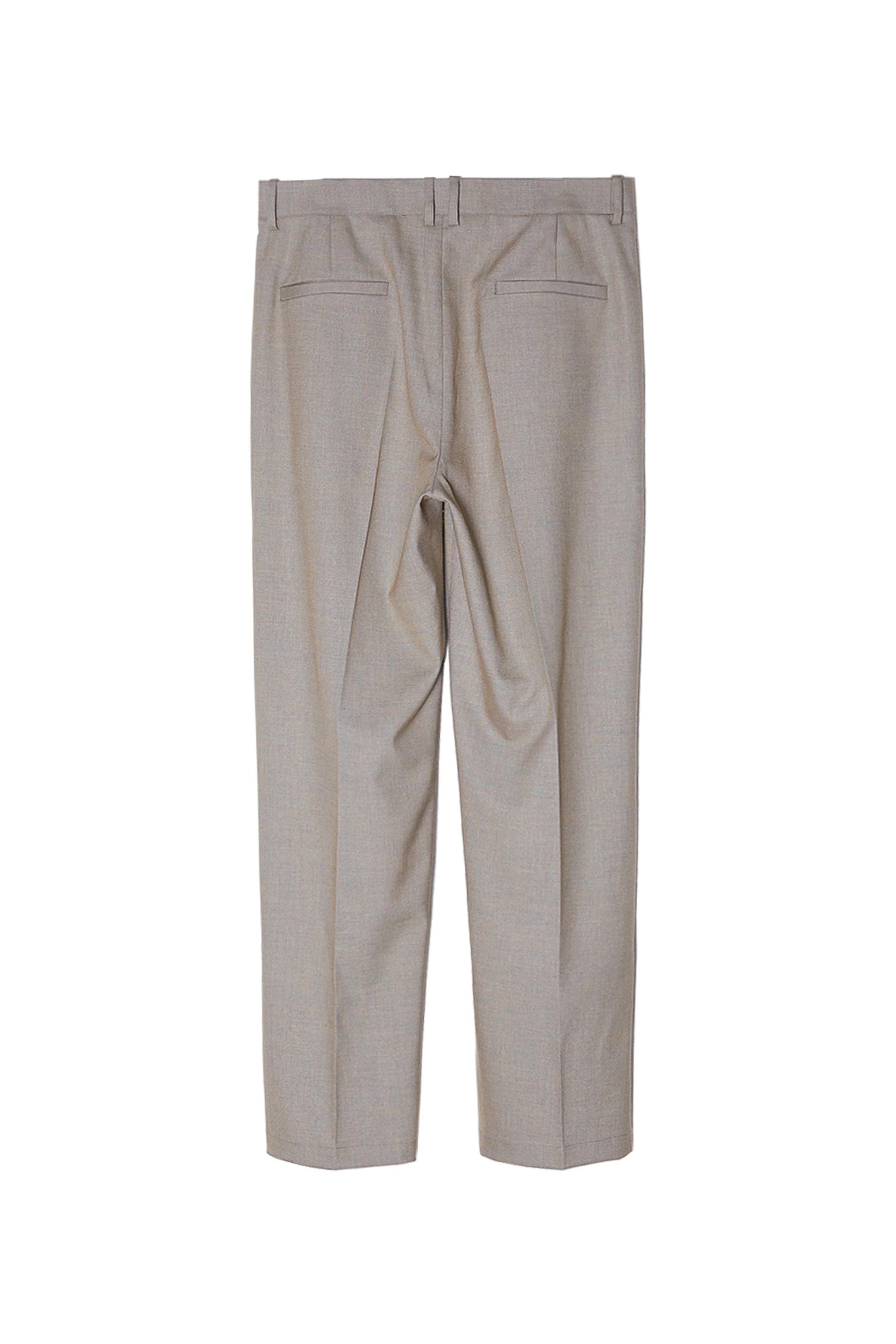 ASSEEN Essential Pleated Straight-Leg Cigarette Trousers