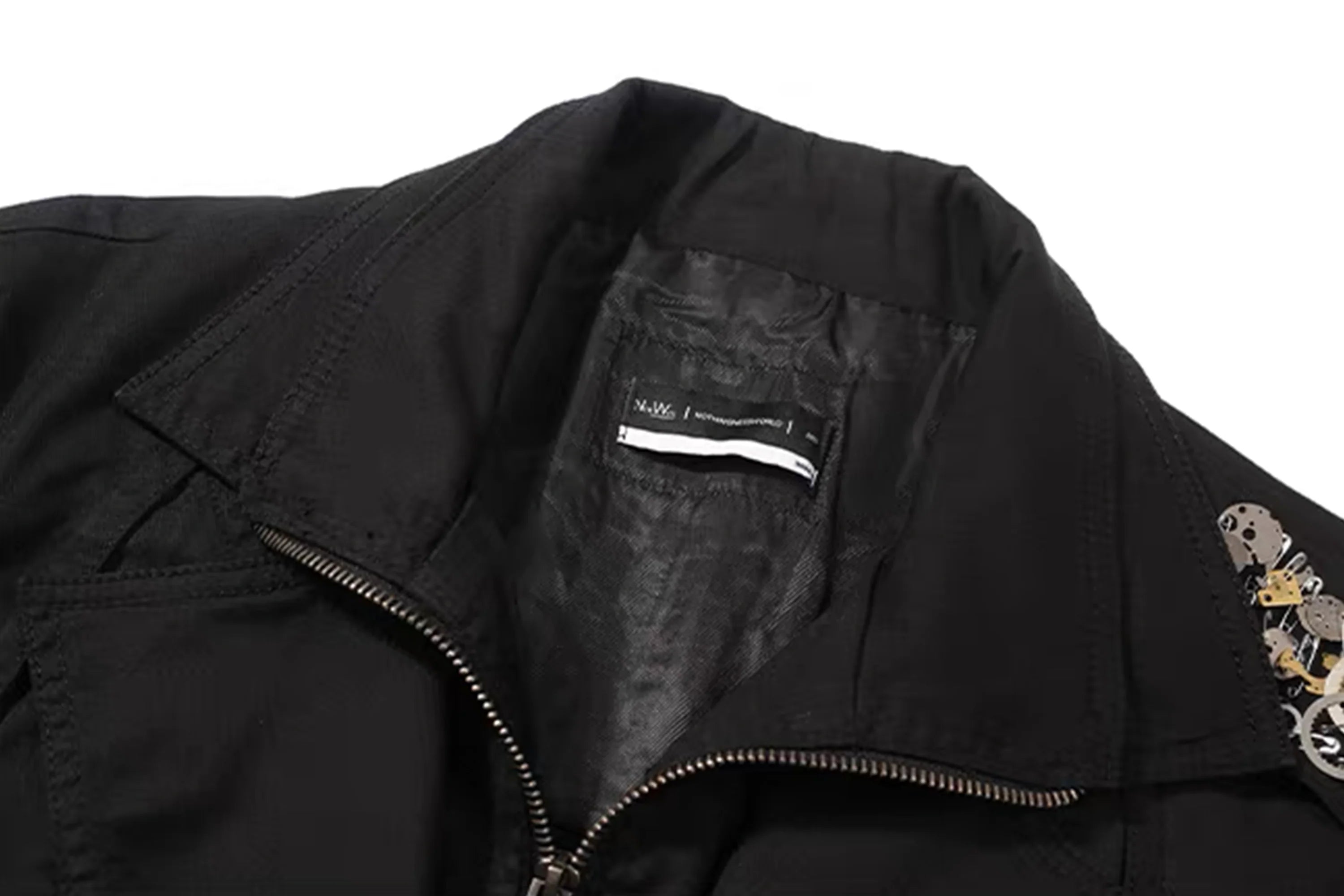 NOTHINGNESS WORLD Metal-Embellished Slim Jacket
