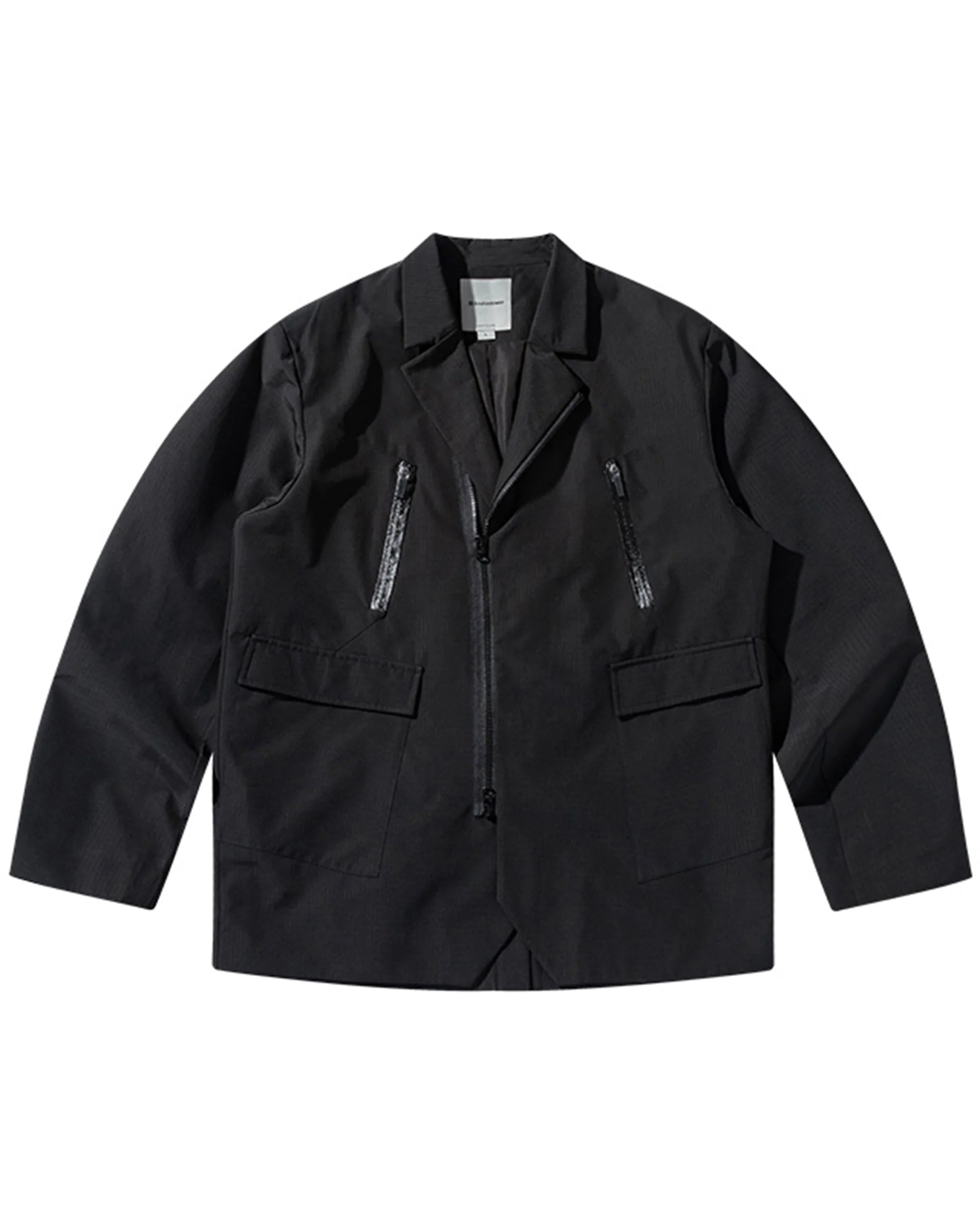 ENSHADOWER Modern Multi-pocket Zipper Outdoor Blazer