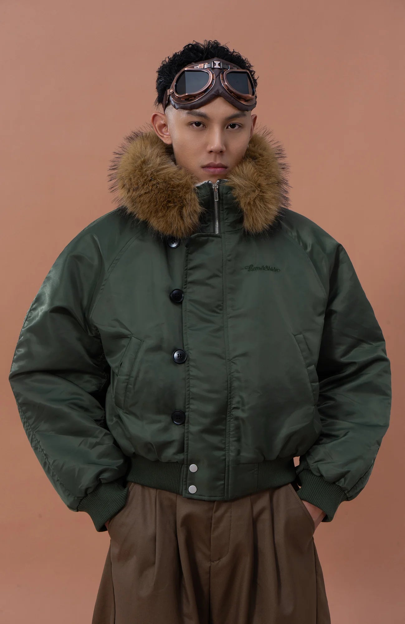 CLP Faux Fur Collar Puffer Parka