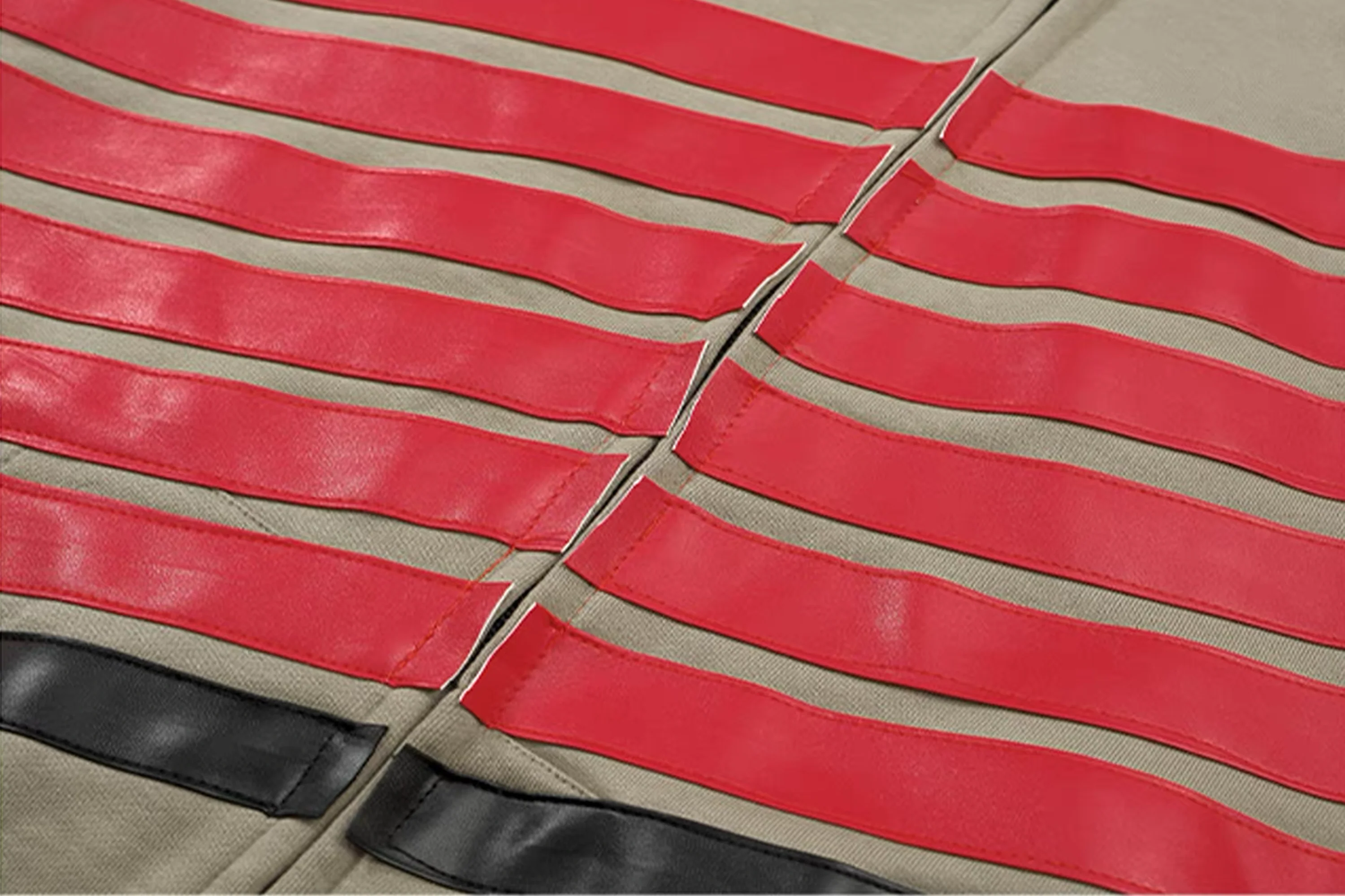 NOTHINGNESS WORLD Four-Stripe Zip-Up Hoodie