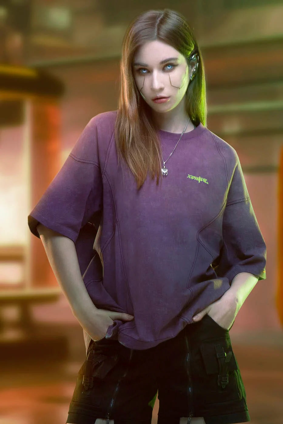 XIPHEVIL Spliced Luminescence LOGO T-Shirt