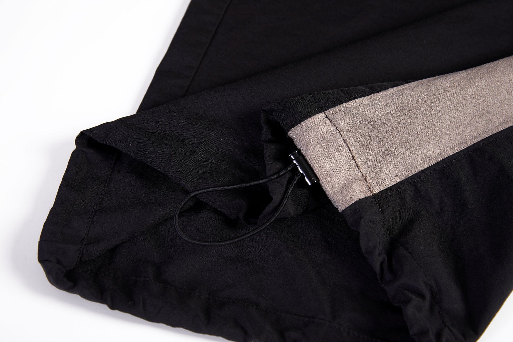 ERROR CODE ROBOT Diagonal Stripe Suede Track Pants