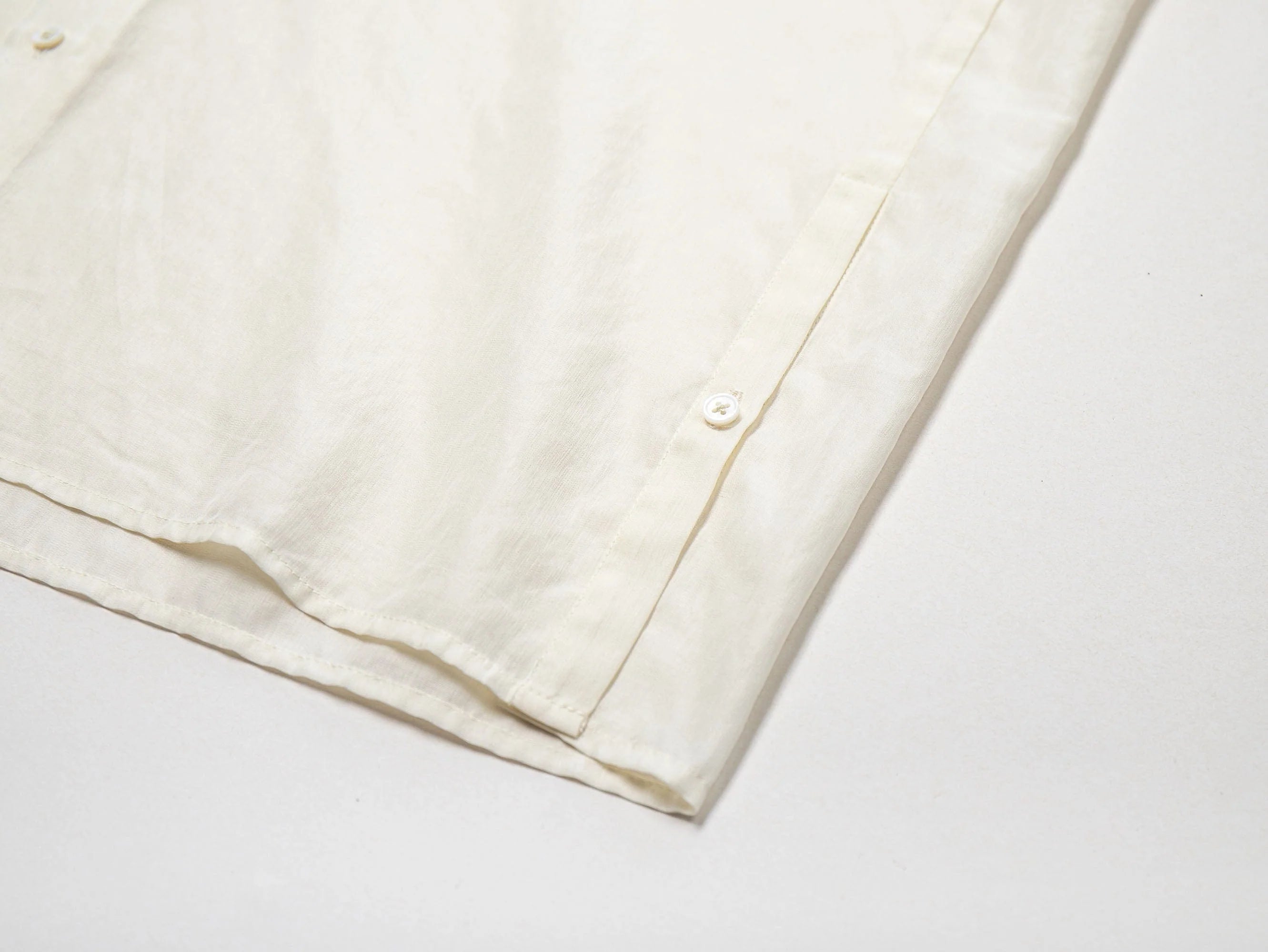 LEONSENSE Firework Embroidered Sequin Sheer Tencel Shirt
