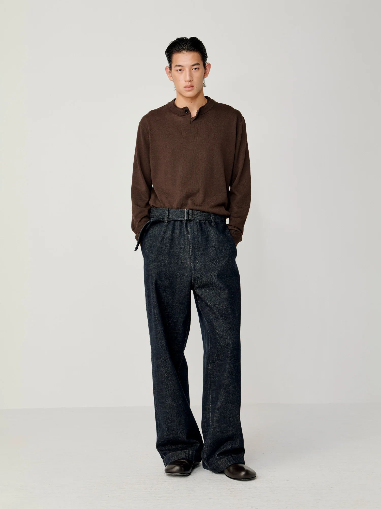 OPICLOTH Essential Layered Collar Sweater