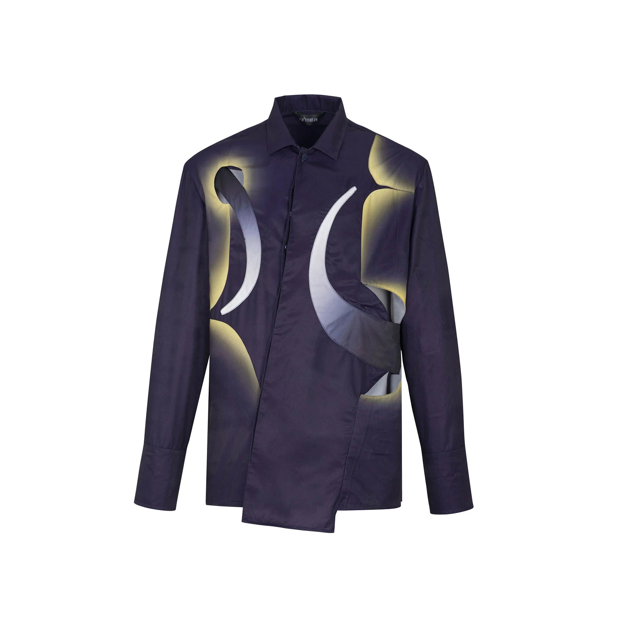 TUIMU Deconstructed Abstract Moon Star Shirt
