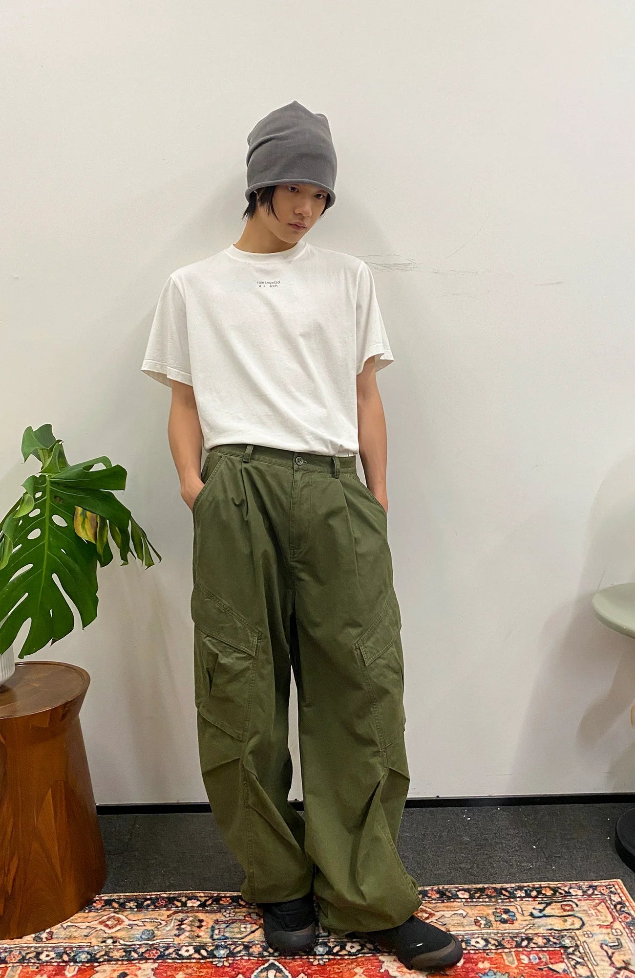ROARINGWILD A ARCH Classic Utility Parachute Pants