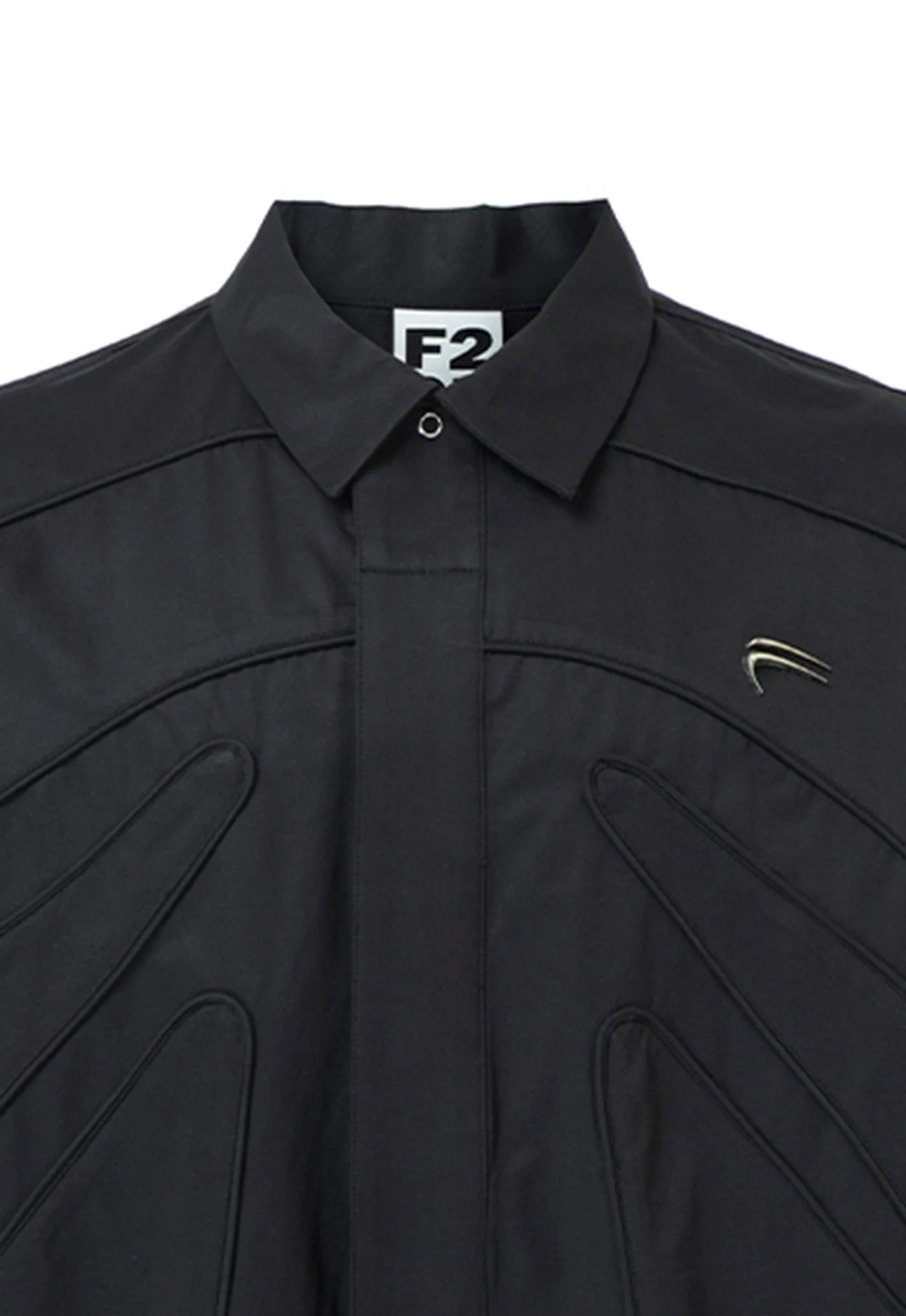 F2CE Spliced Metal Logo Half Shirt