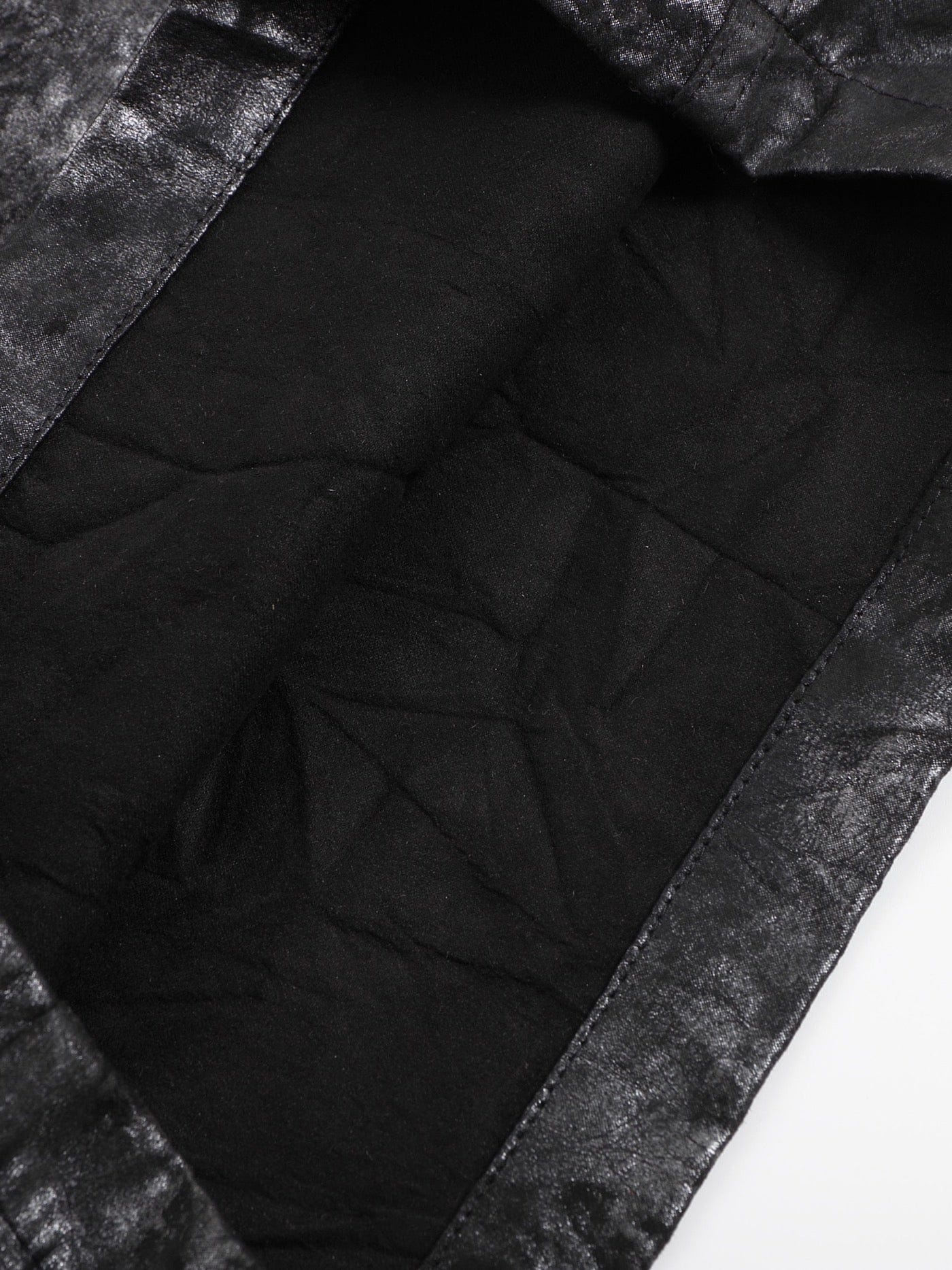 DND4DES Faux Leather Wrinkled Motorcycle Pants