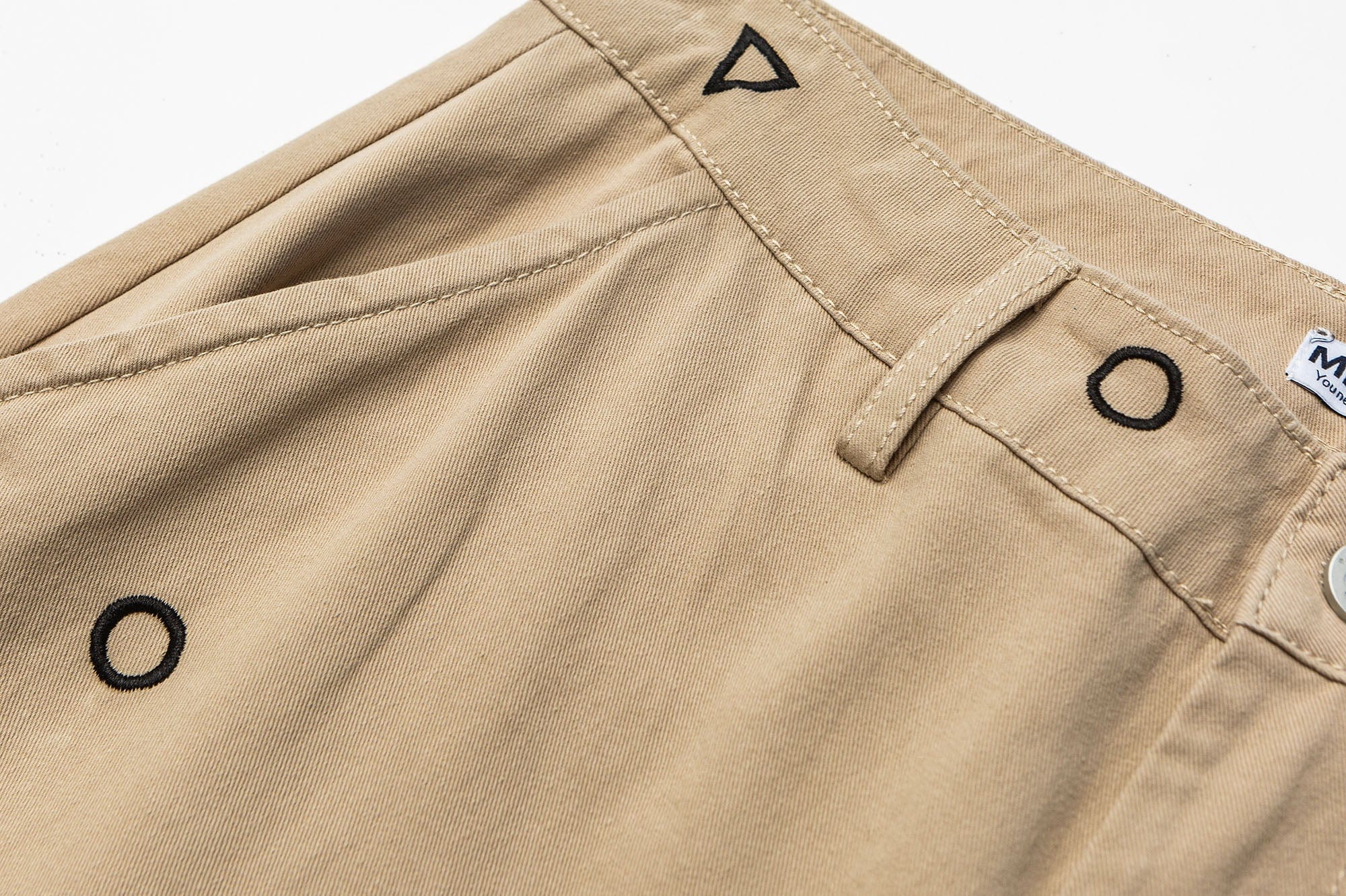 ME DA IGUAL Geometric Embroidered Oversized Tapered Pants
