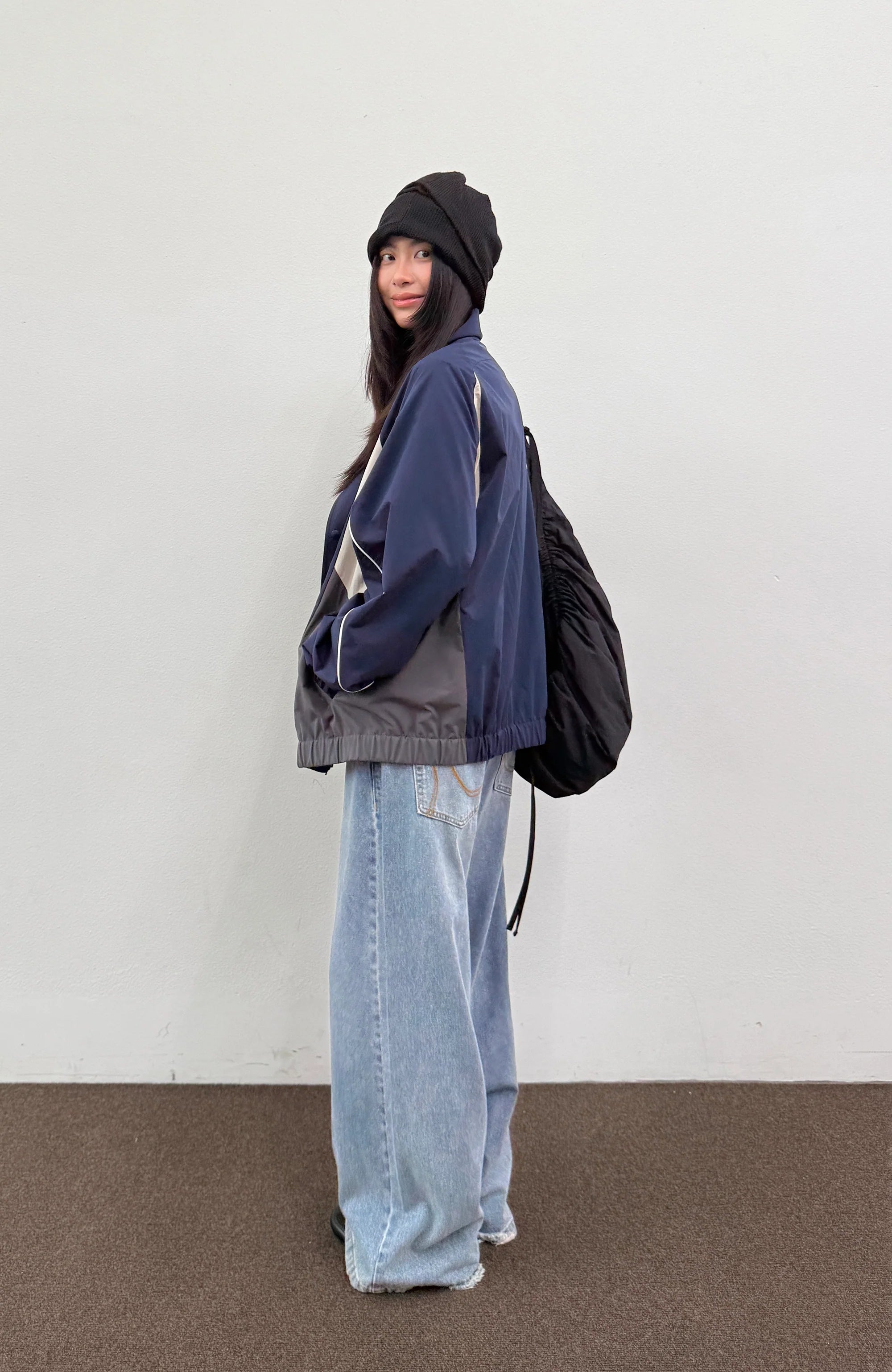 ROARINGWILD A ARCH Embroidered Graphic Raglan Jacket