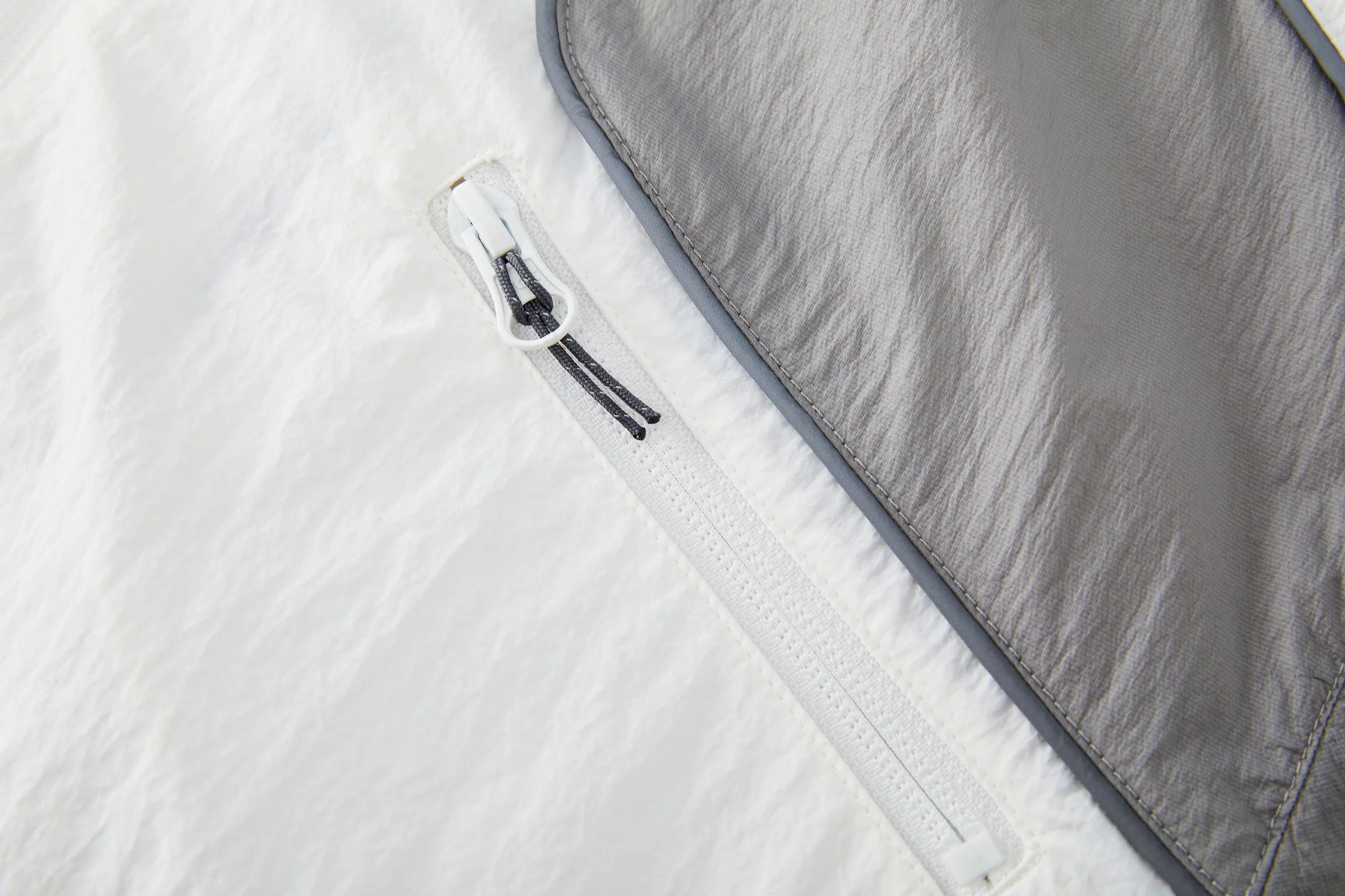 ORGANIC EMOTION Spliced Drawstring UV Protection Light Jacket
