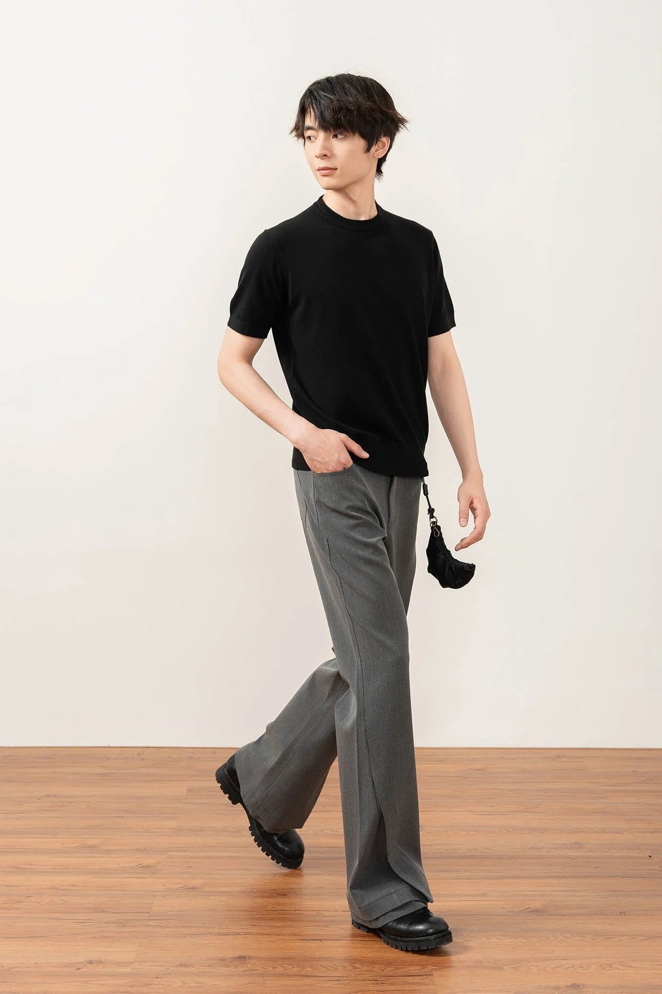 MOITIEDEPETALE Essential Layered Flared Trousers