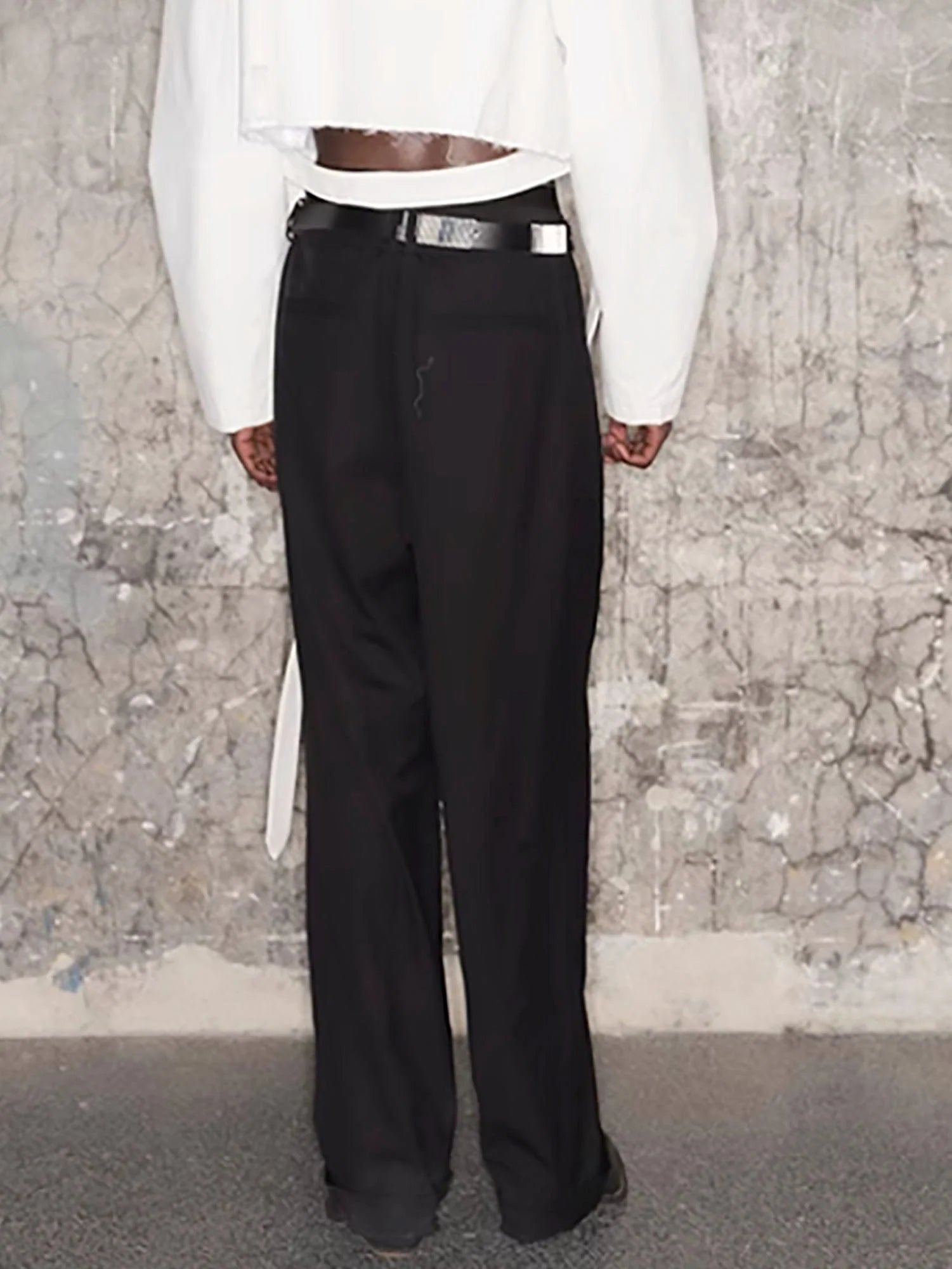 TRIANGLE PROJECT Essential Wool-Blended Oversized Trousers