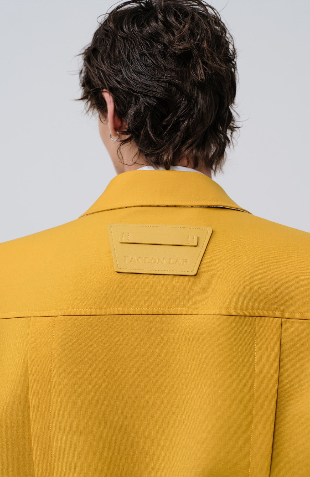 FACEONLAB Cropped Harrington Zip Jacket Yellow